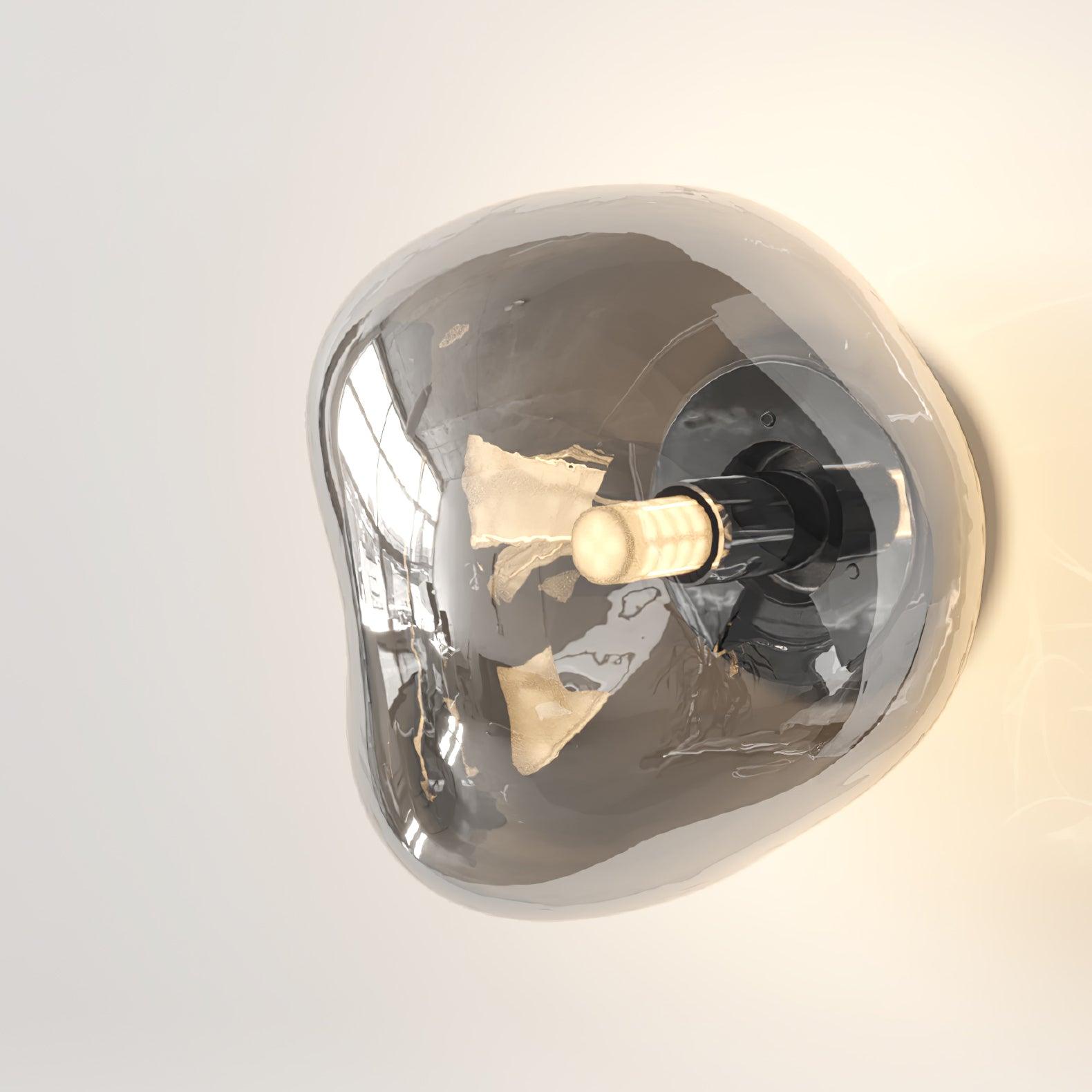 Leni Amber Glass Wall Lamp-Neutral Decor