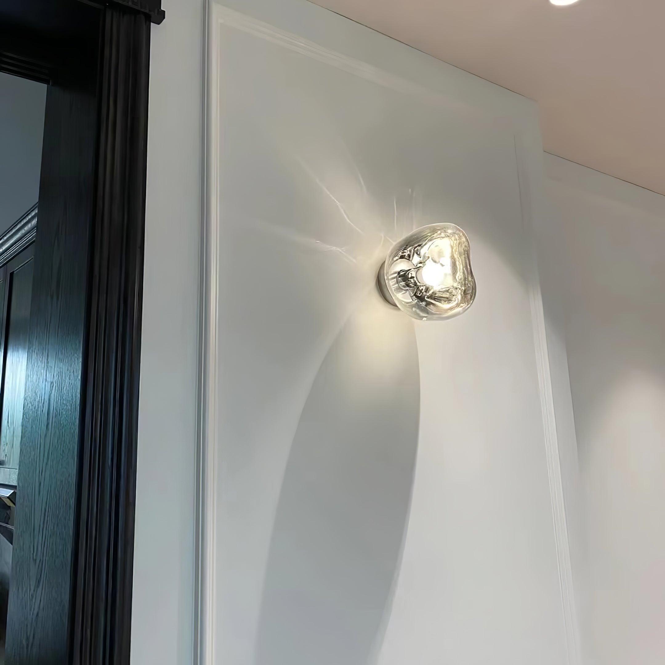Leni Amber Glass Wall Lamp-Neutral Decor