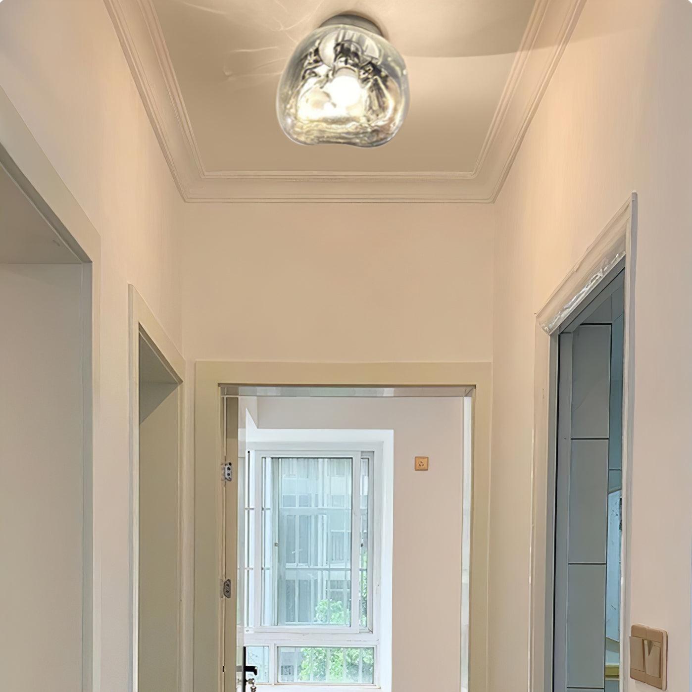 Auden Amber Glass Wall Lamp