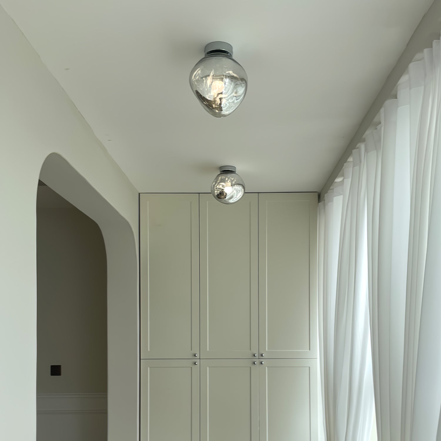 Auden Amber Glass Wall Lamp