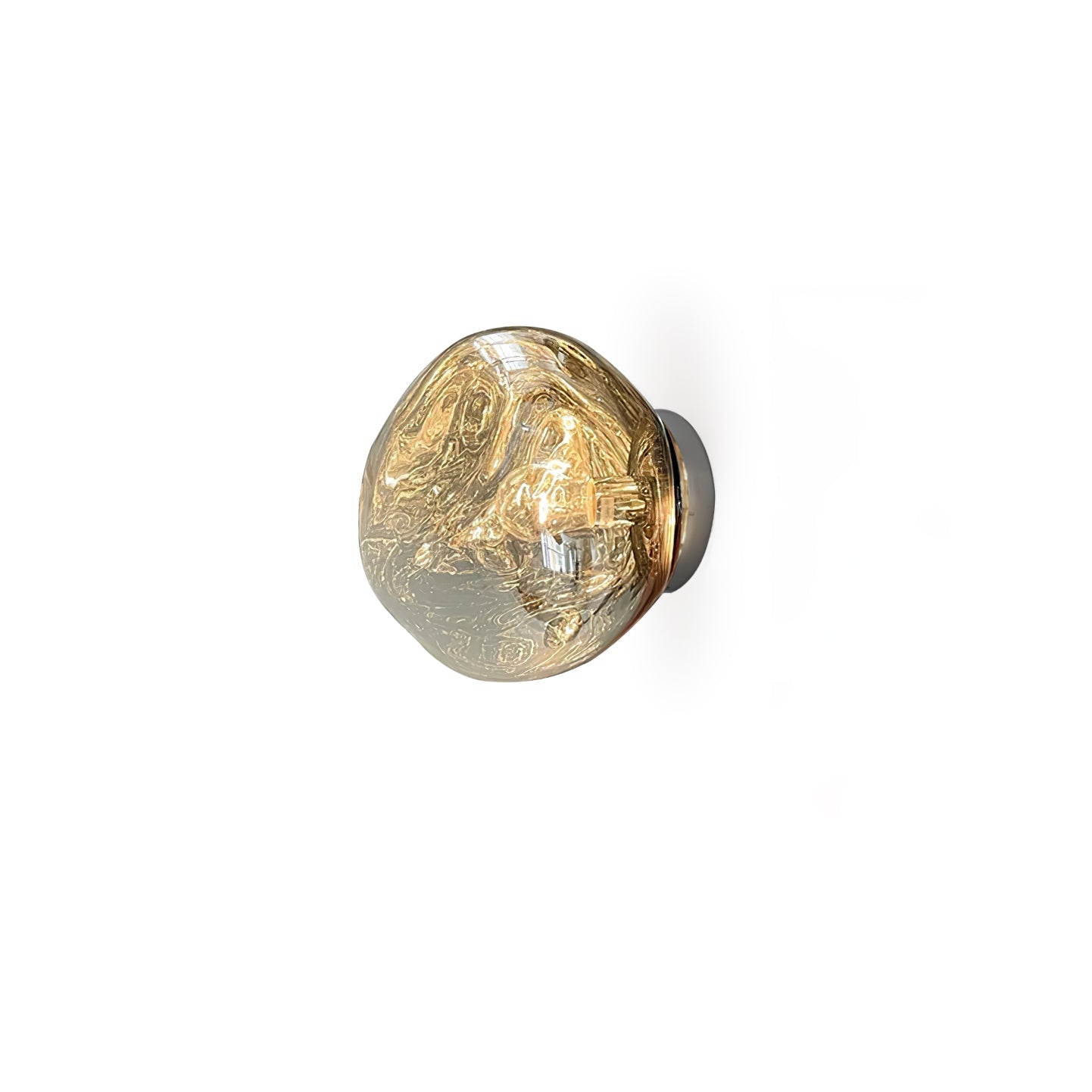 Auden Amber Glass Wall Lamp