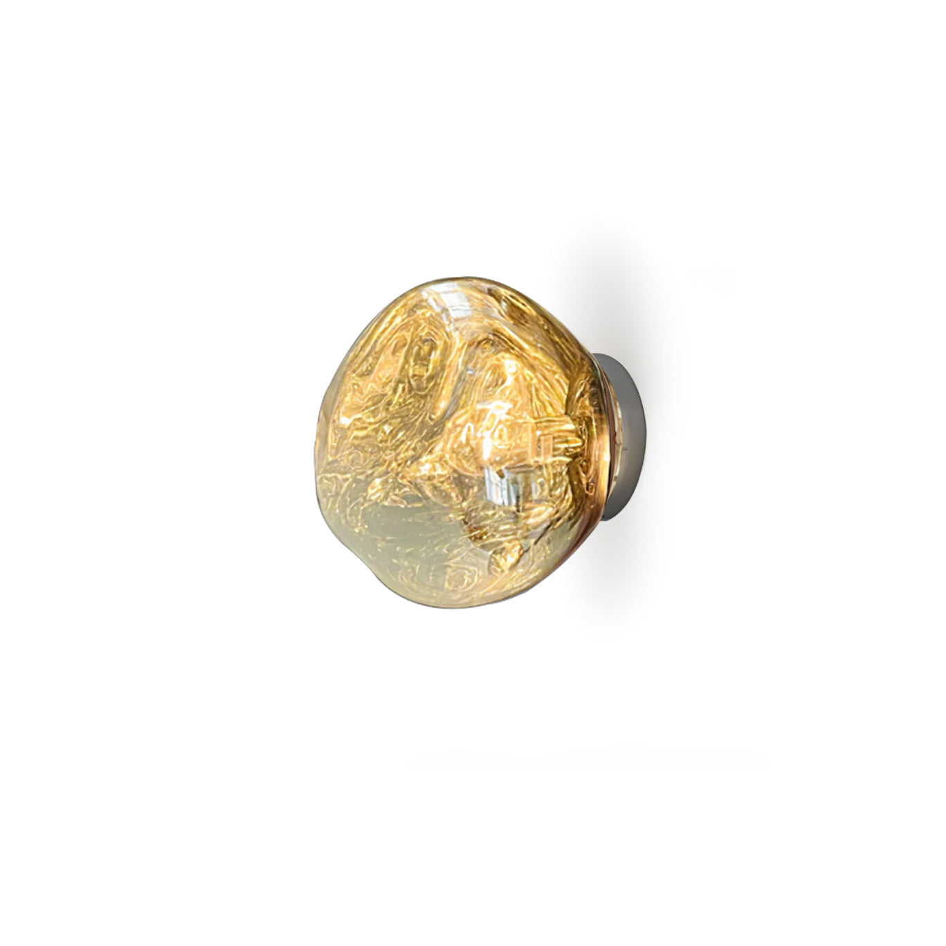 Leni Amber Glass Wall Lamp-Neutral Decor