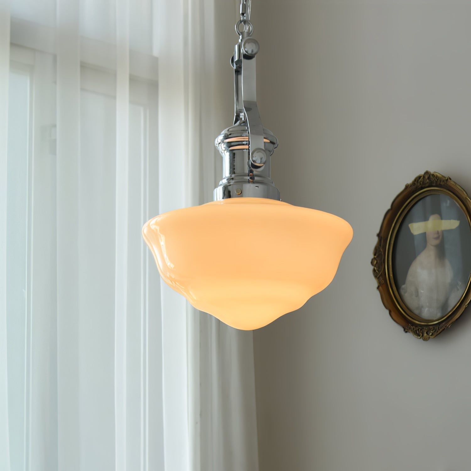 Zomiria Premium Nordic Art Glass Pendant Light-Neutral Decor