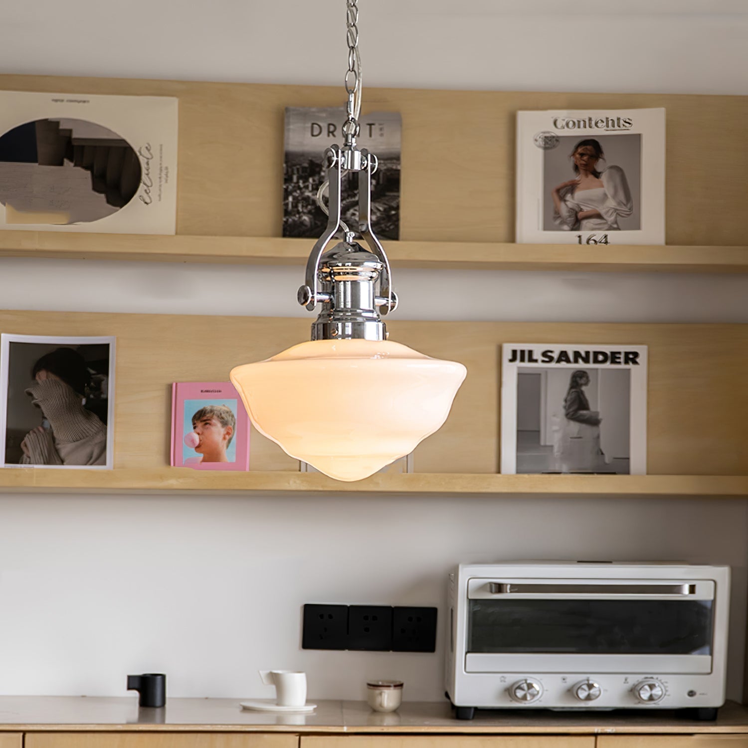 Zomiria Premium Nordic Art Glass Pendant Light-Neutral Decor
