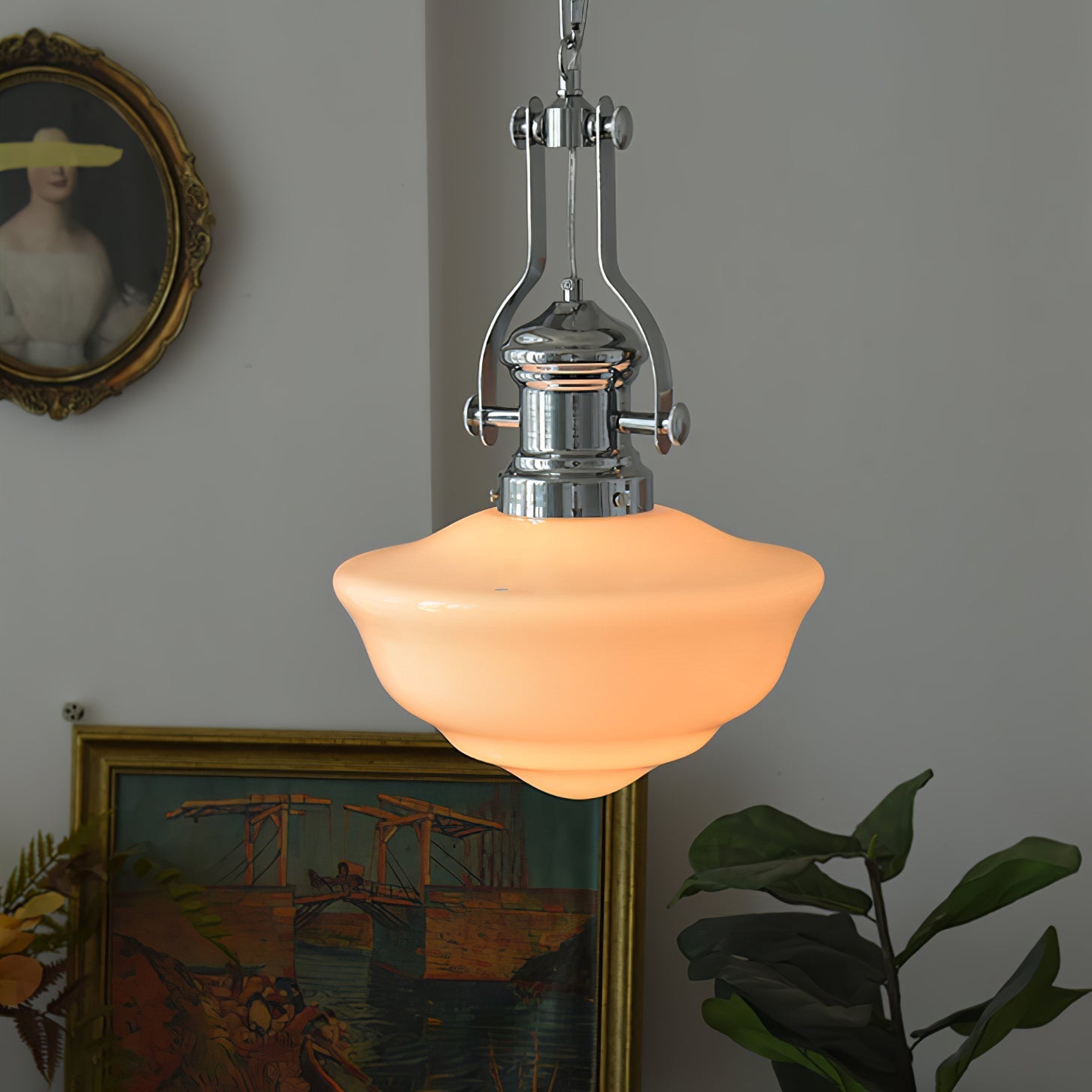 Zomiria Premium Nordic Art Glass Pendant Light-Neutral Decor