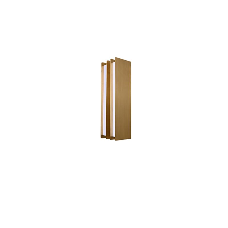 Vincent Minimalist Brass Layered Blade Sconce-Neutral Decor