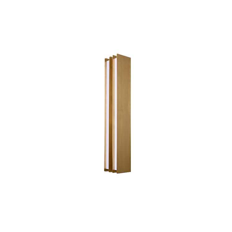 Vincent Minimalist Brass Layered Blade Sconce-Neutral Decor
