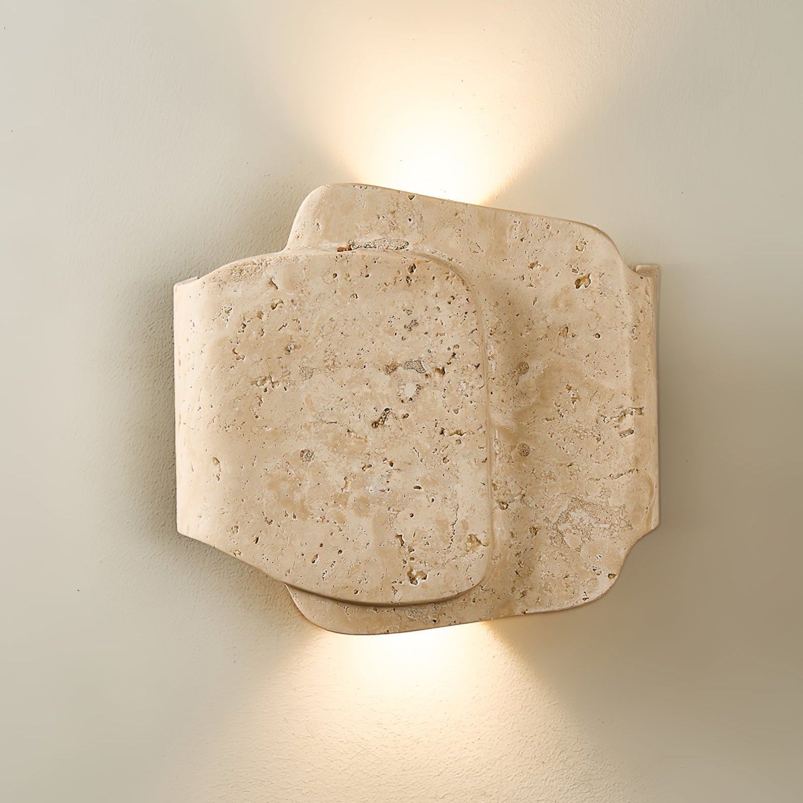 Qirven Travertine Wall Light-Neutral Decor
