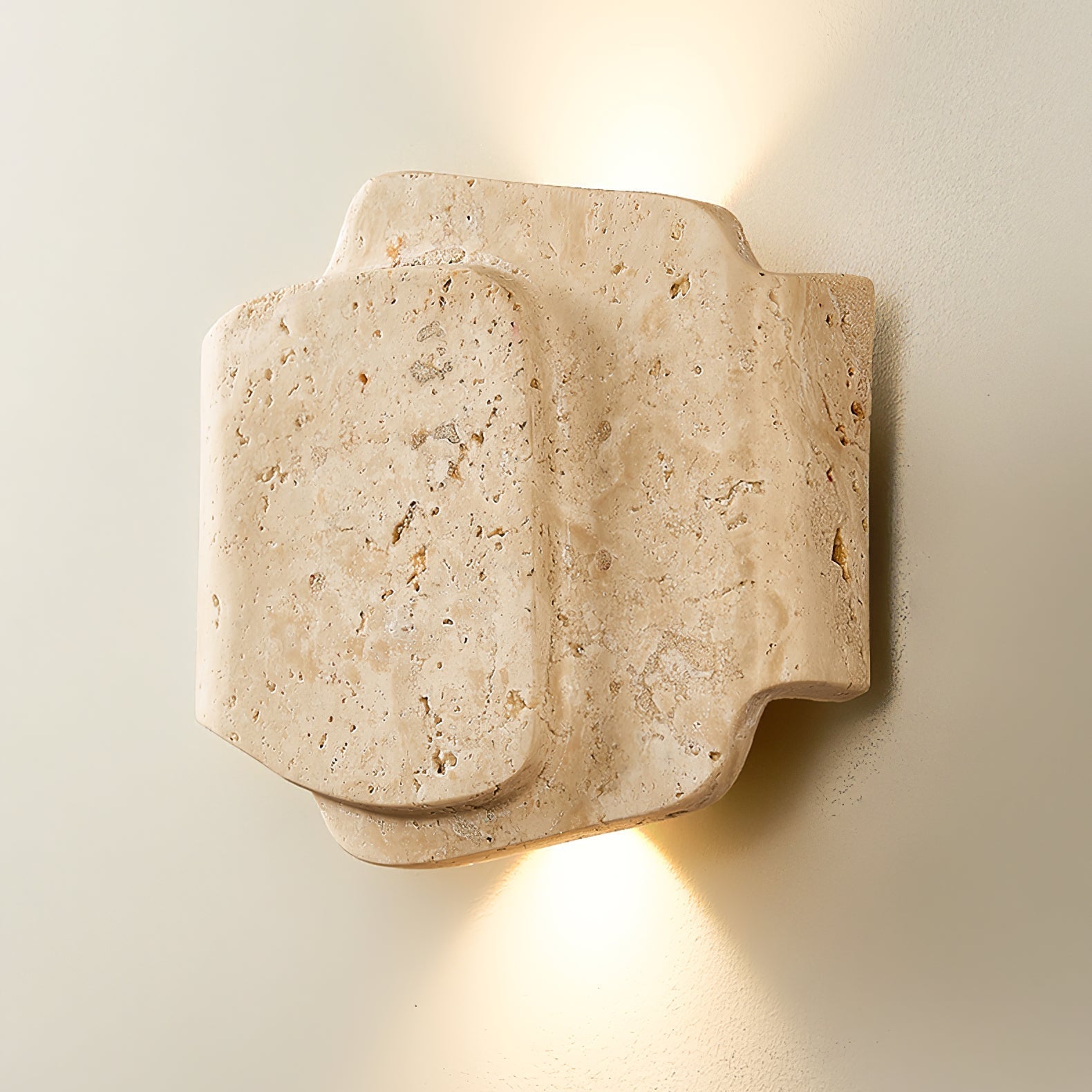 Qirven Travertine Wall Light-Neutral Decor