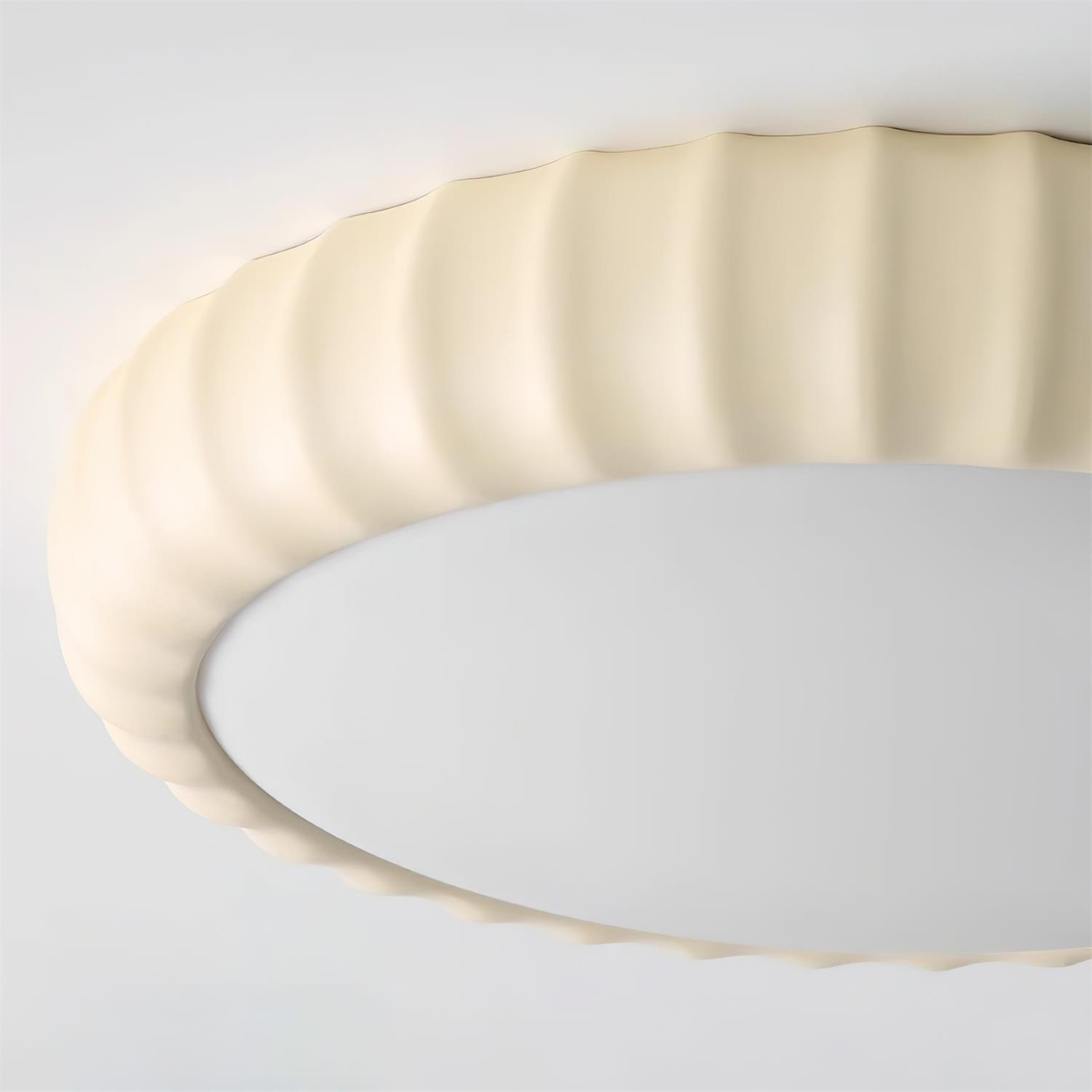 Ceiling Light Soft Green Resin Minimalist Flush Mount Modern
