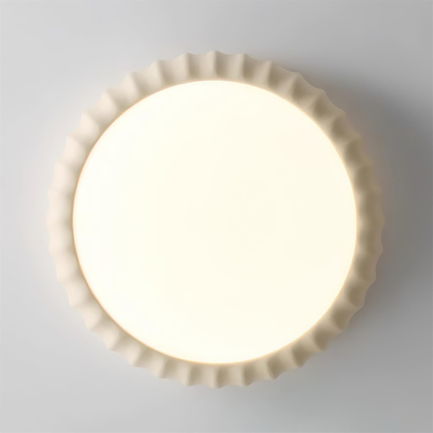 Ceiling Light Soft Green Resin Minimalist Flush Mount Modern