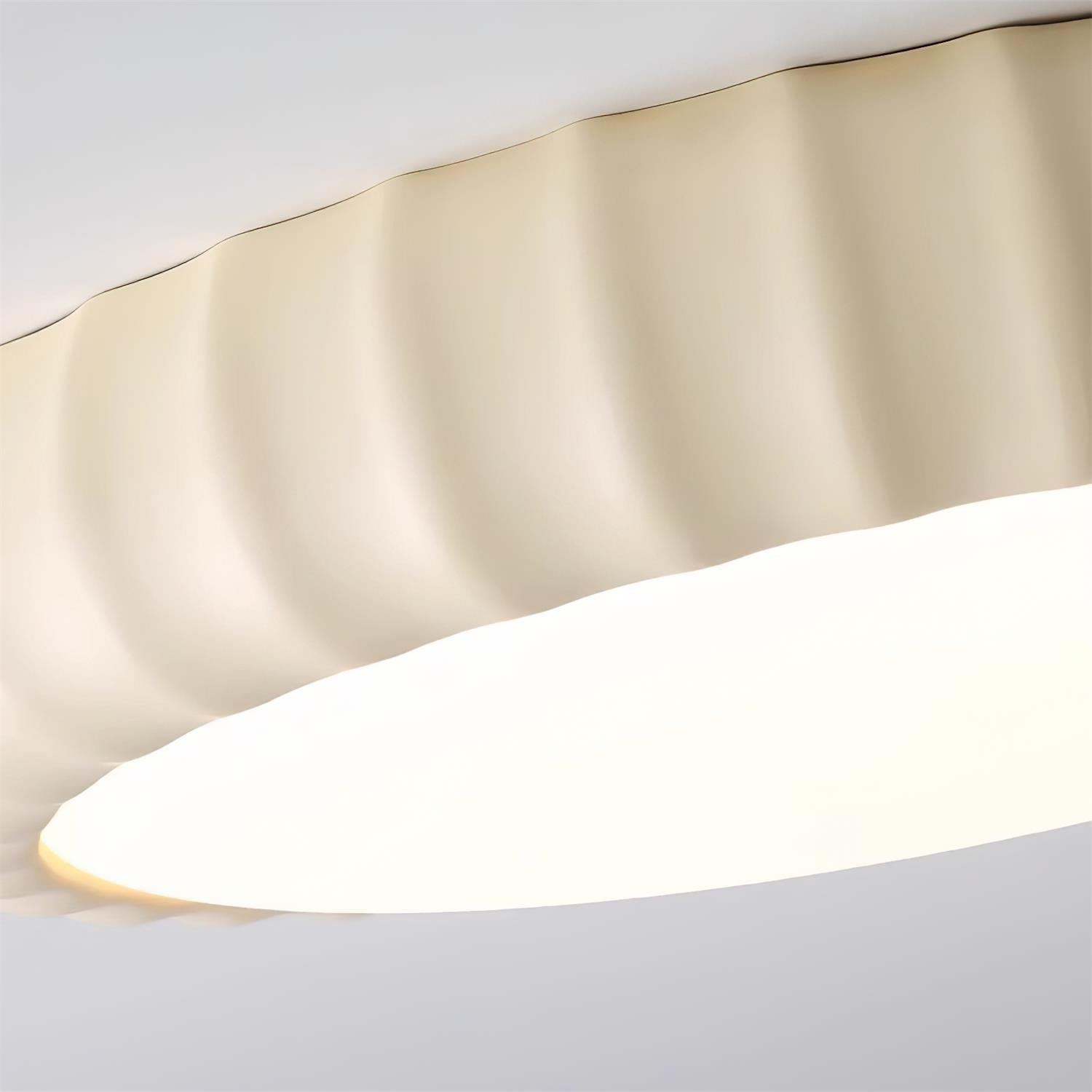 Ceiling Light Soft Green Resin Minimalist Flush Mount Modern
