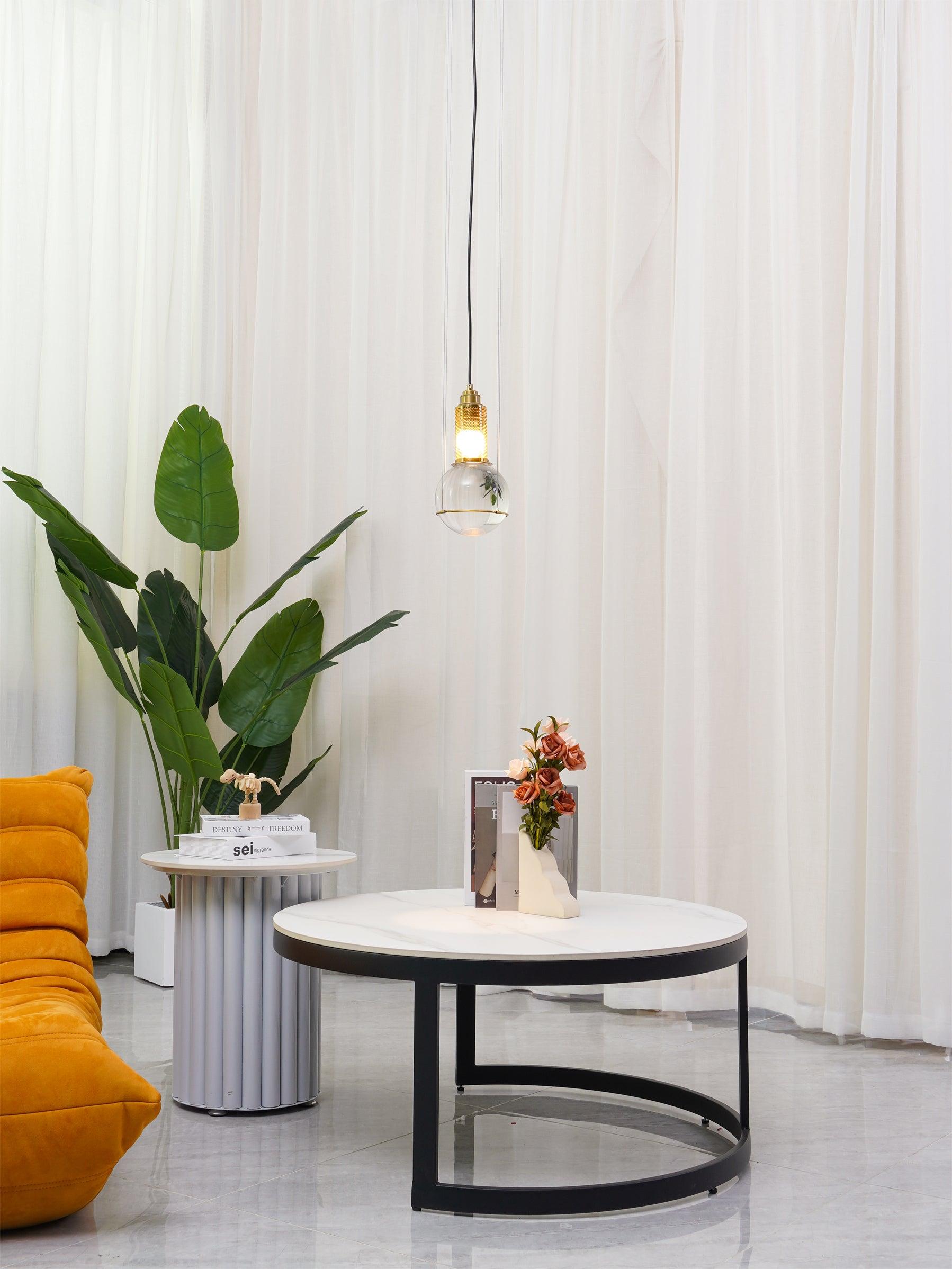 Jovell Pendant Light Crystal Adjustable-Neutral Decor