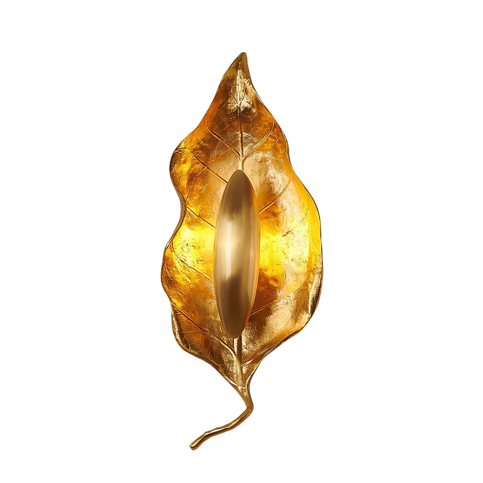 Corsel Nordic Art Leaf Brass Wall Lamp-Neutral Decor