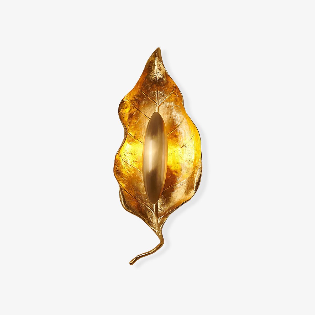 Corsel Nordic Art Leaf Brass Wall Lamp-Neutral Decor