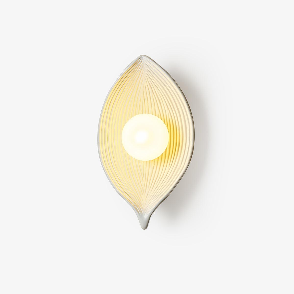 Lirixa Leaf Canoe Resin Sconce Wall lamp-Neutral Decor