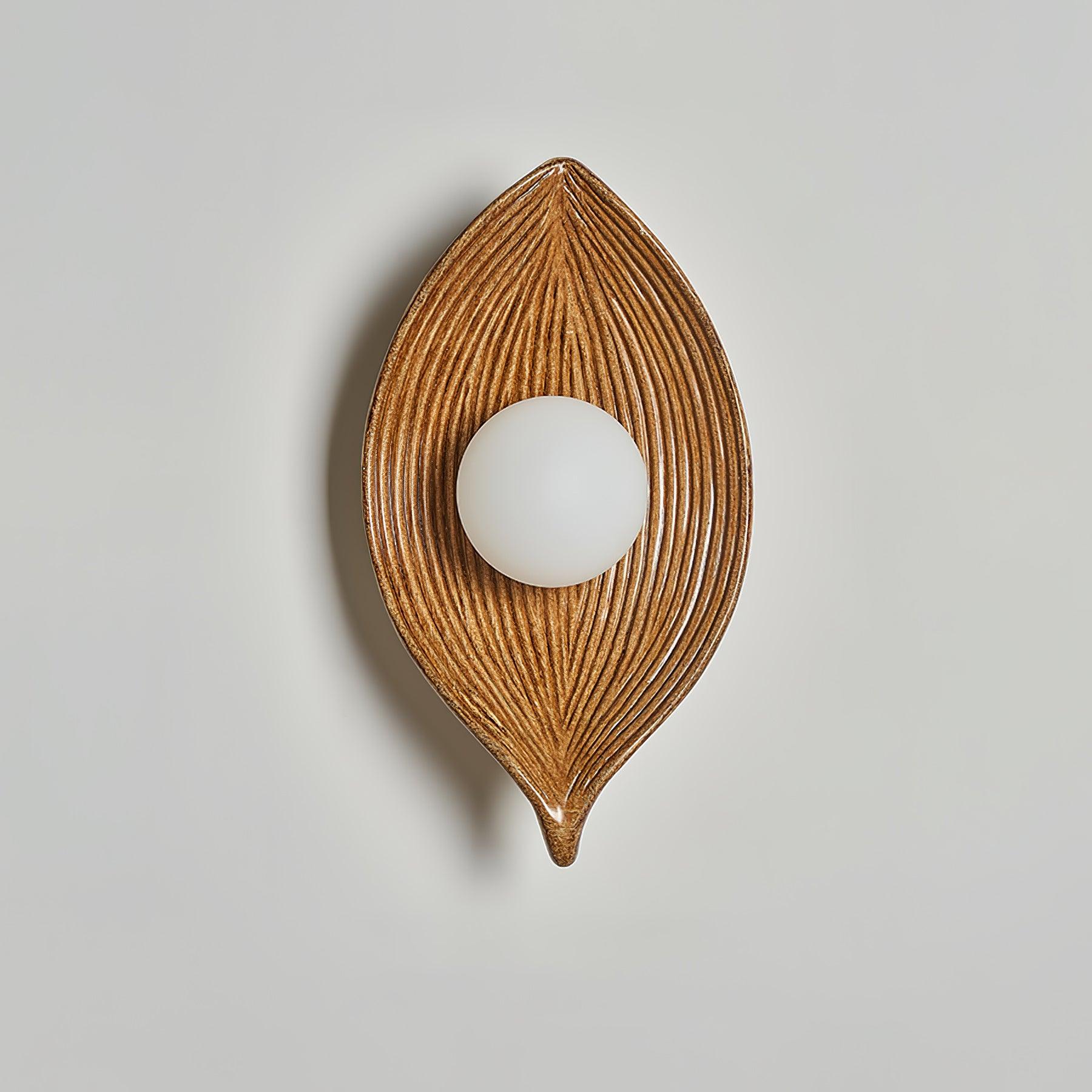Lirixa Leaf Canoe Resin Sconce Wall lamp-Neutral Decor