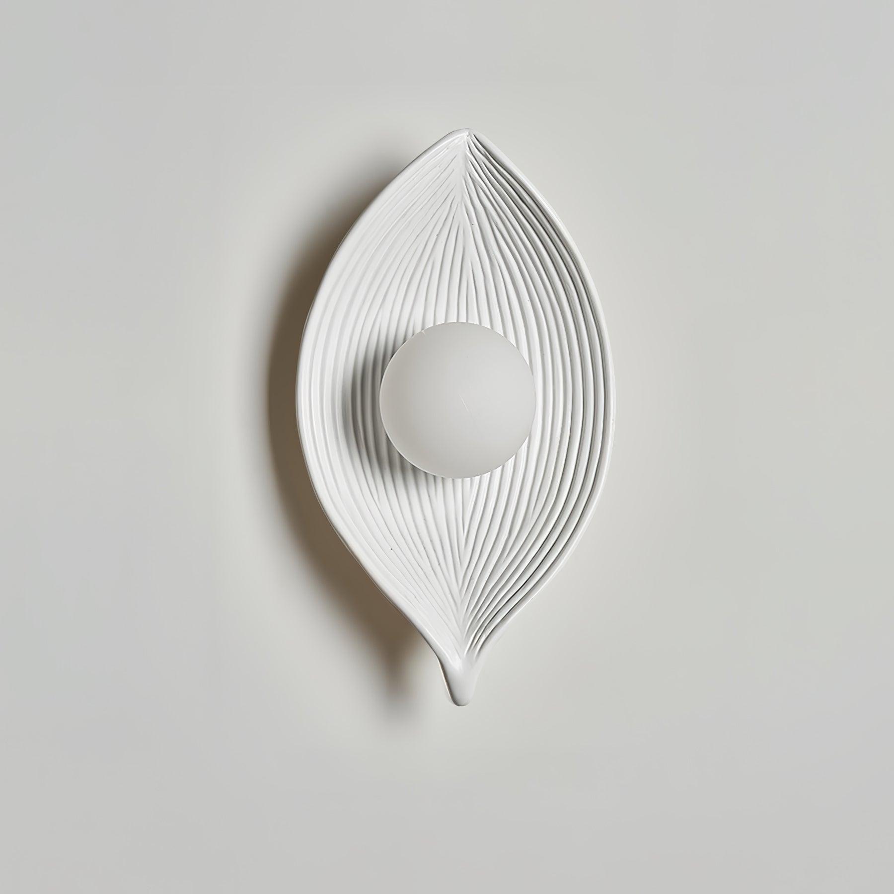 Lirixa Leaf Canoe Resin Sconce Wall lamp-Neutral Decor