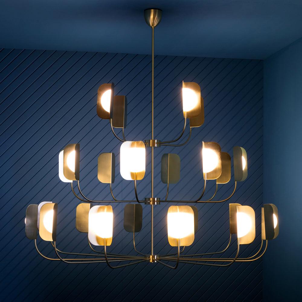 LEAF Chandelier-Neutral Decor
