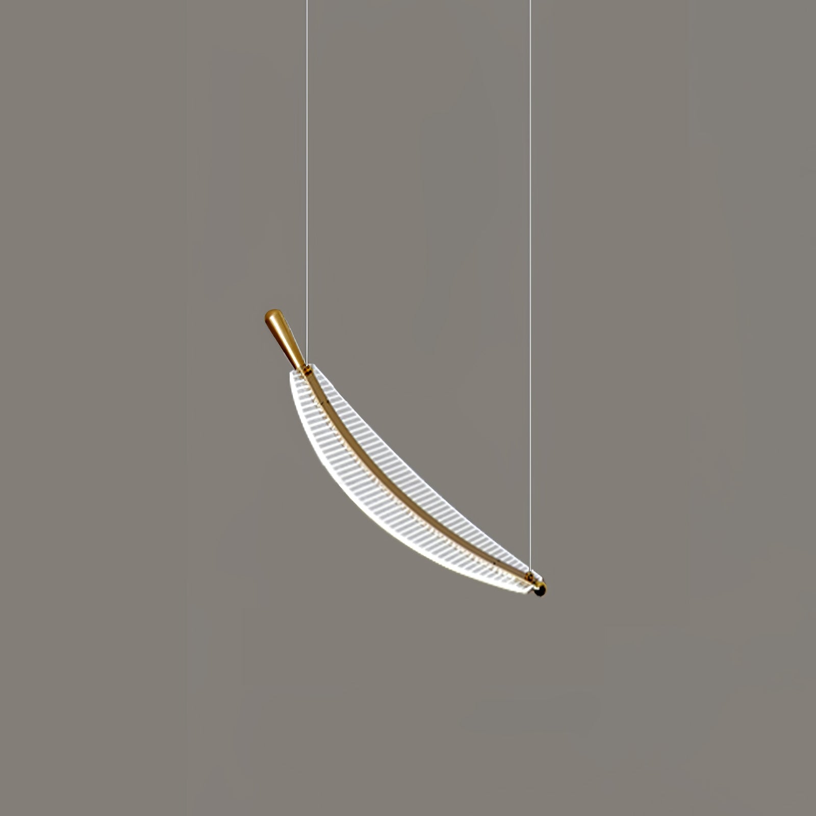 Kuo Chandelier Leaf Acrylic Gold Elegant Modern-Neutral Decor
