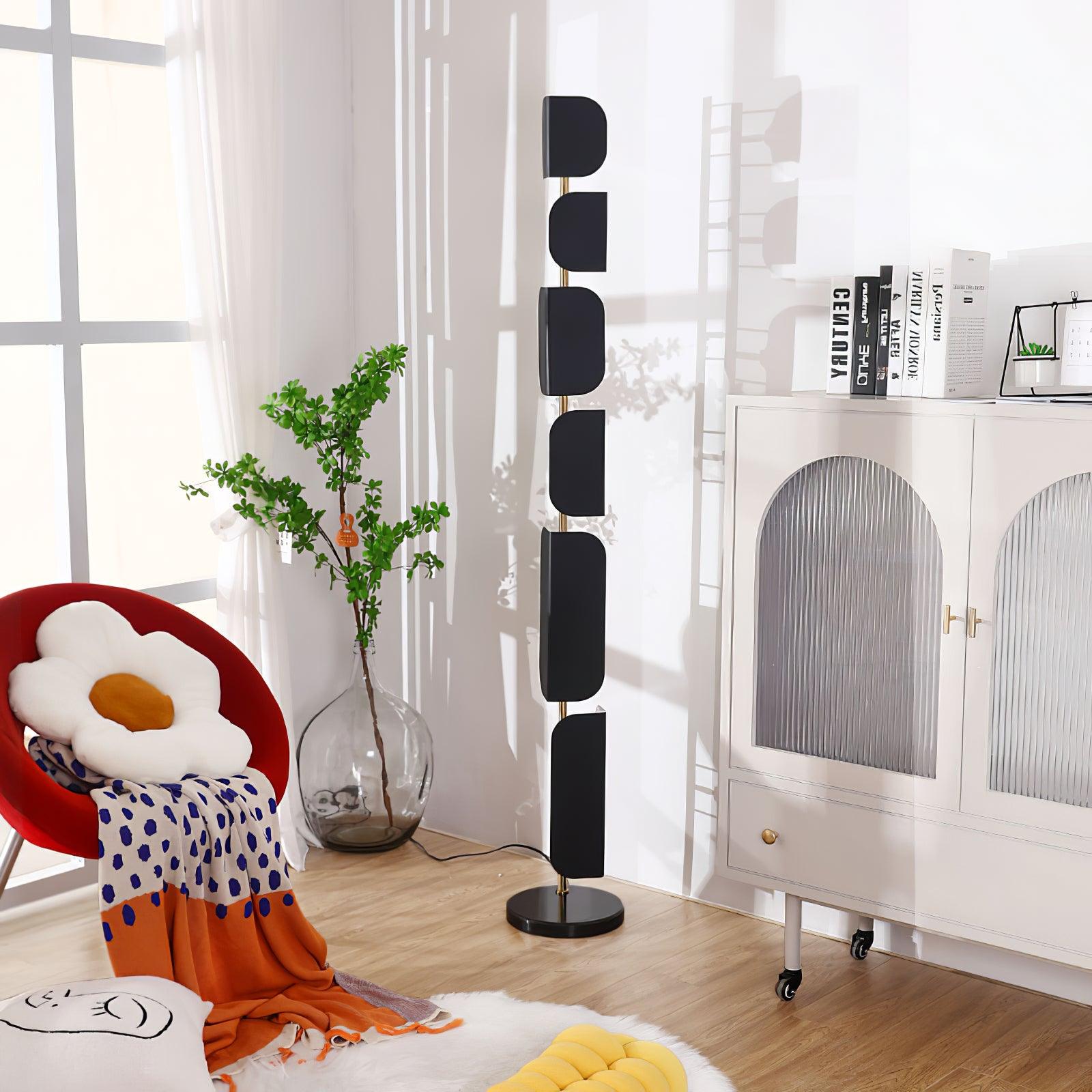 Catharil Modern Geometric Floor Lamp-Neutral Decor