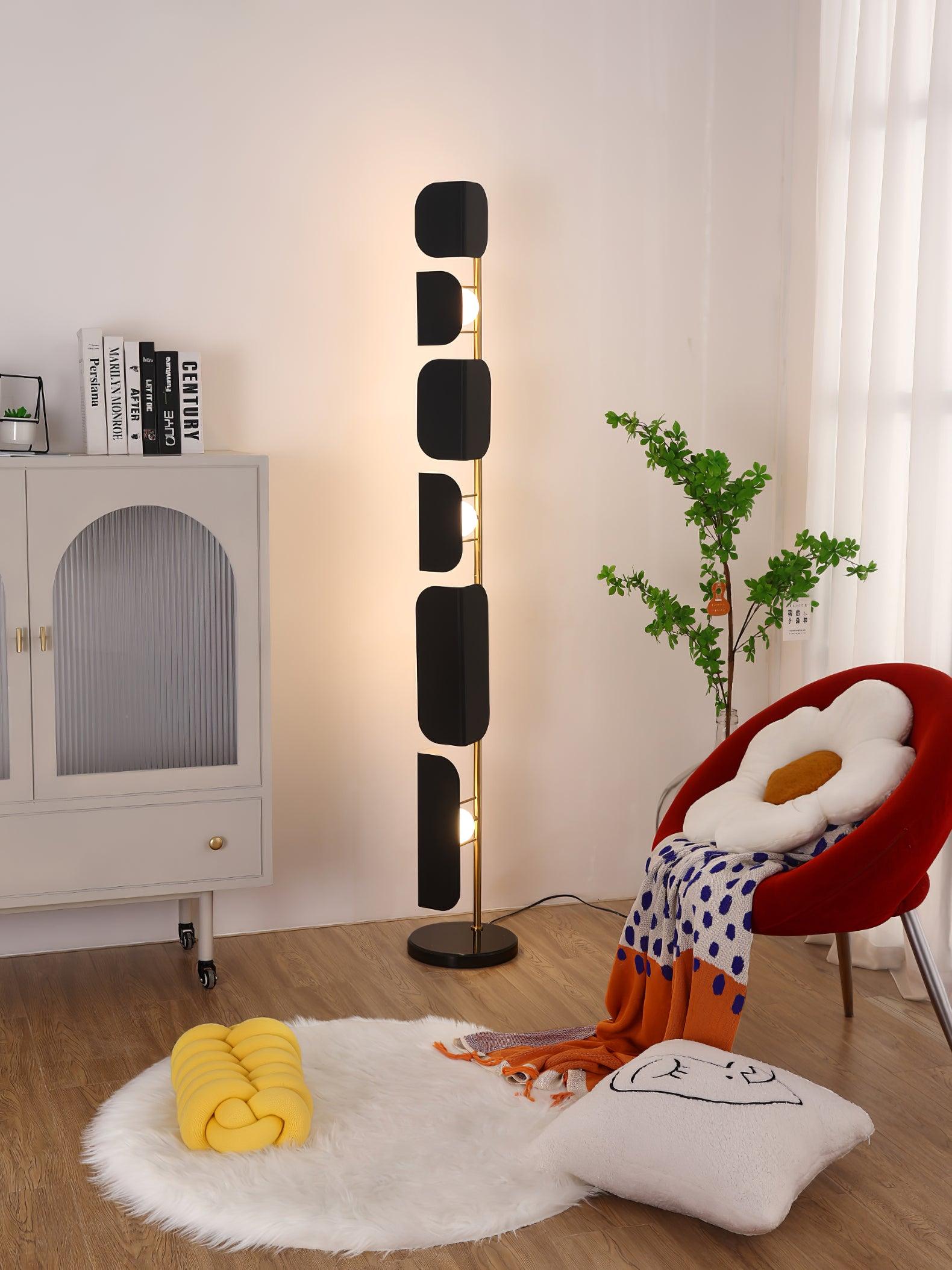 Catharil Modern Geometric Floor Lamp-Neutral Decor
