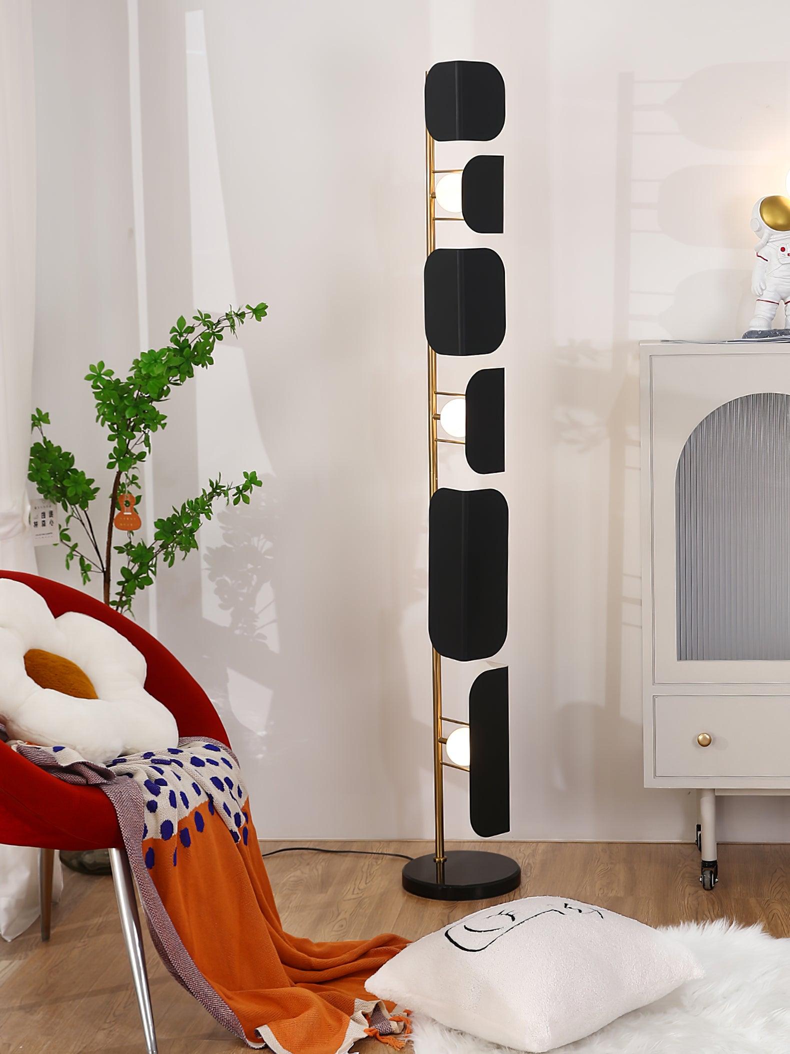 Catharil Modern Geometric Floor Lamp-Neutral Decor