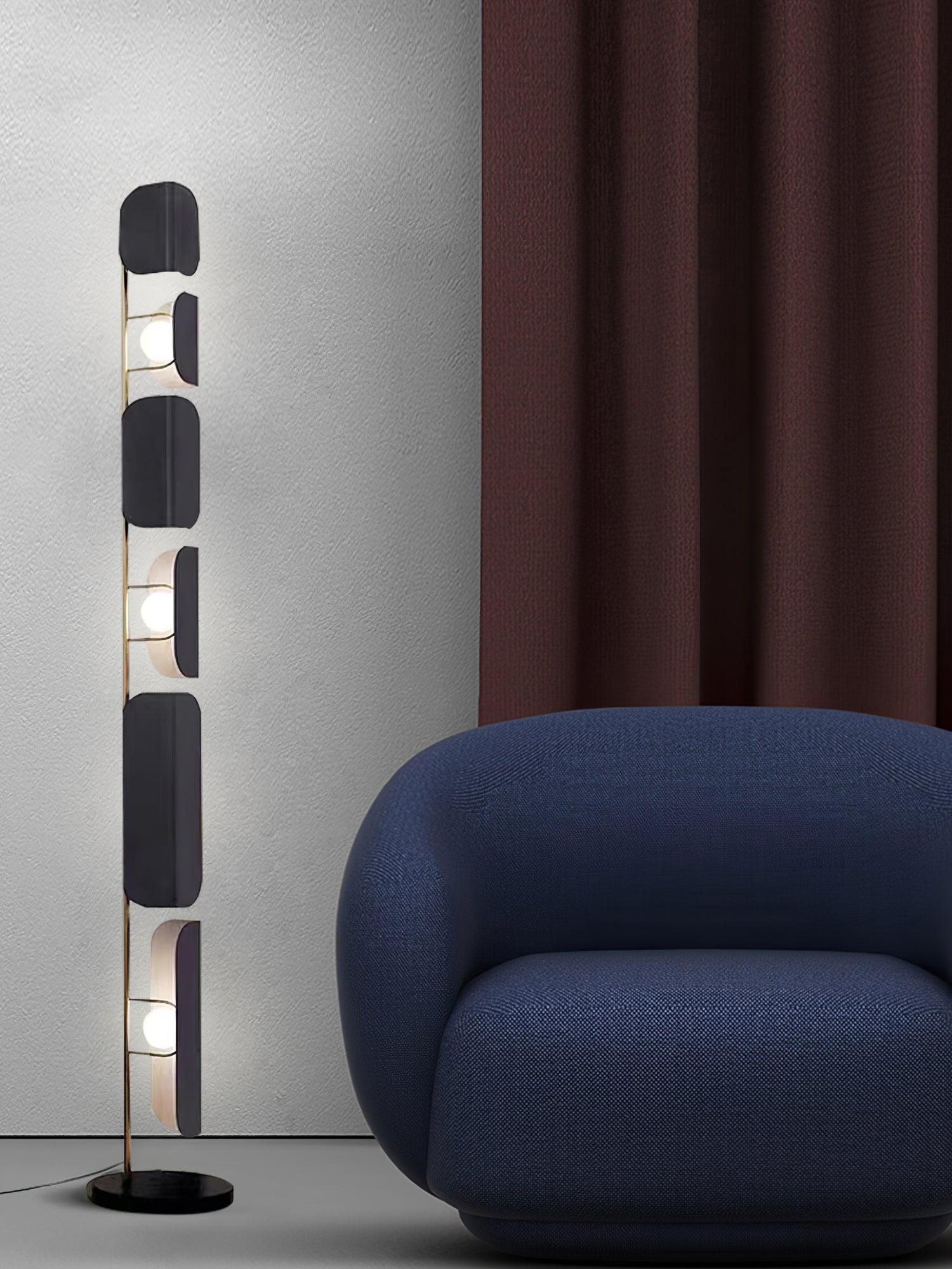 Catharil Modern Geometric Floor Lamp-Neutral Decor