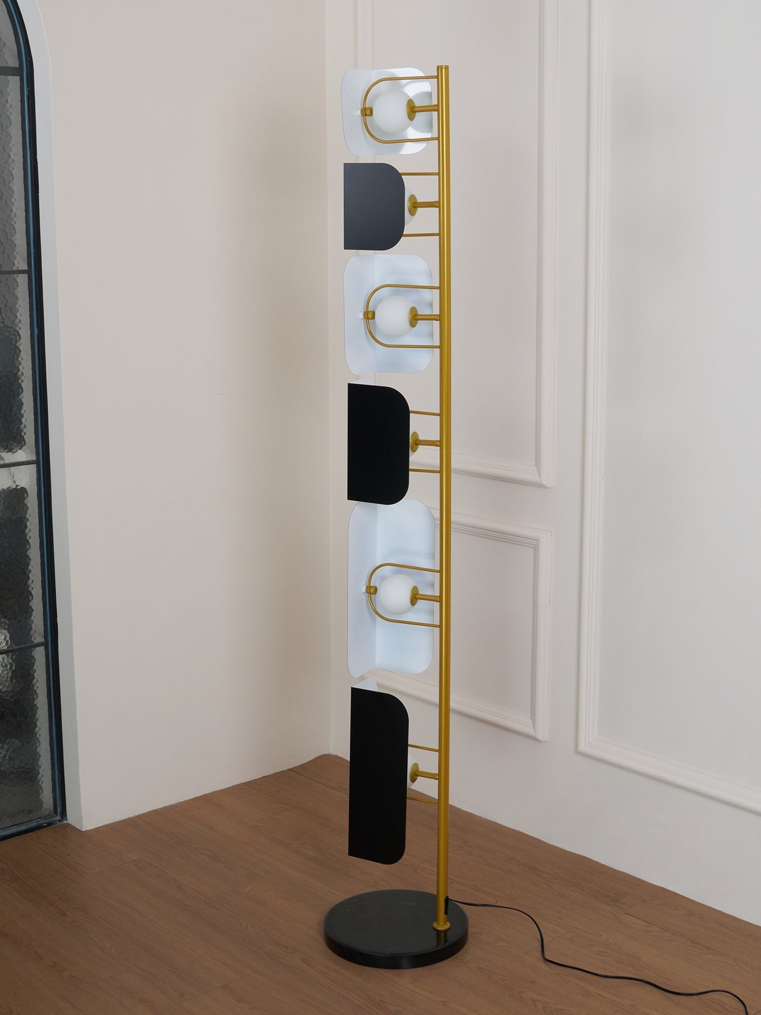Catharil Modern Geometric Floor Lamp-Neutral Decor