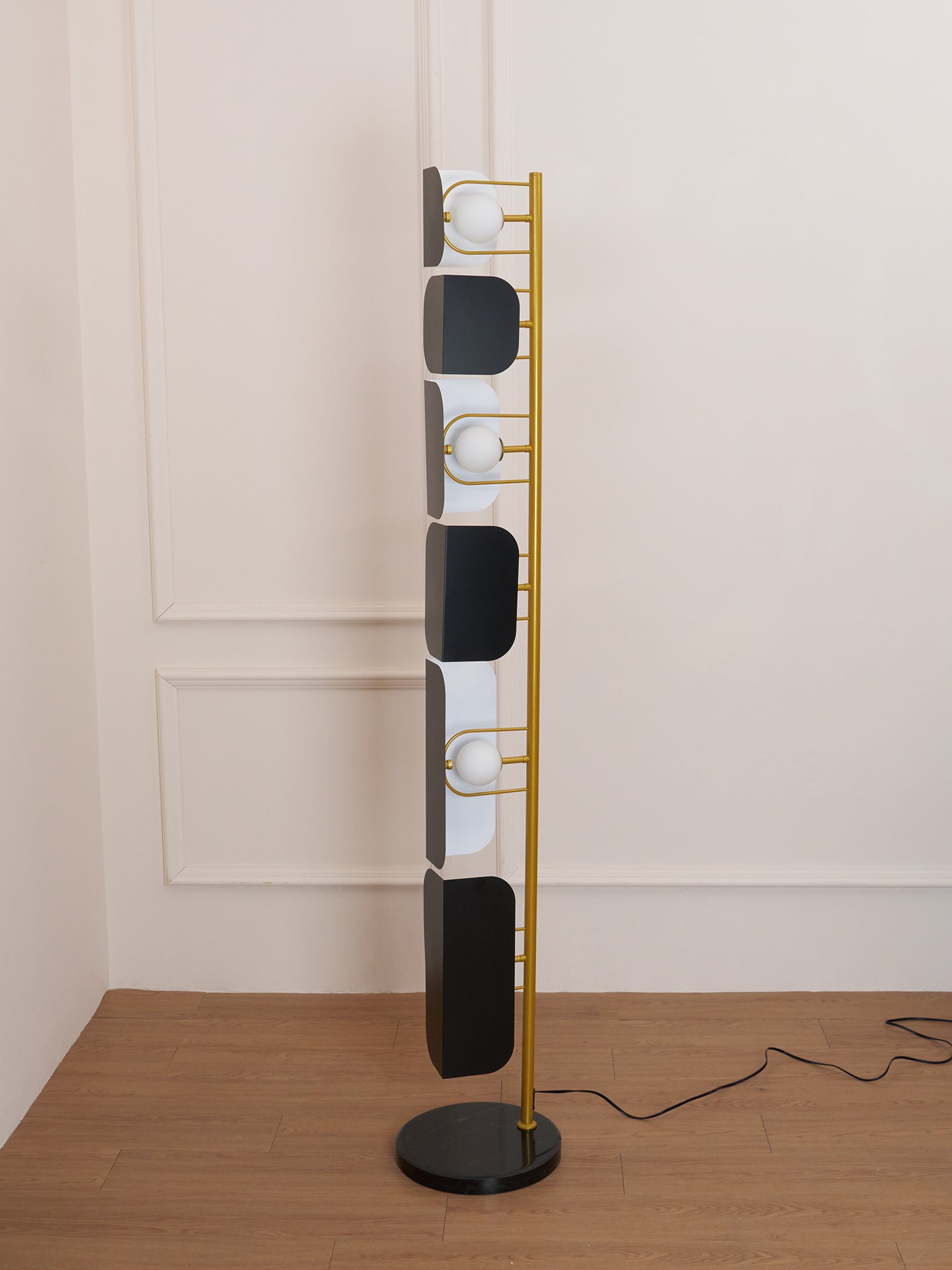 Catharil Modern Geometric Floor Lamp-Neutral Decor