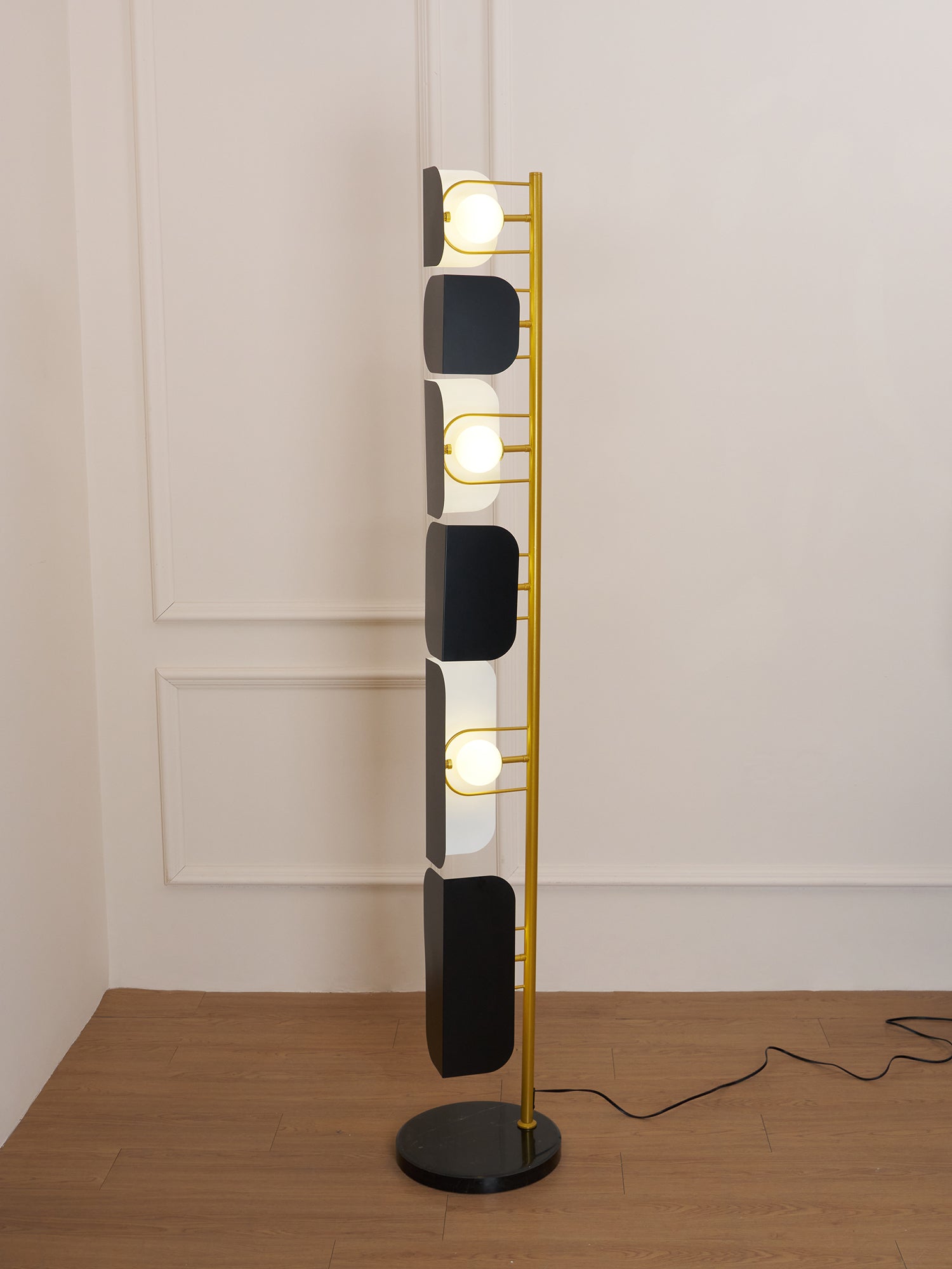 Catharil Modern Geometric Floor Lamp-Neutral Decor