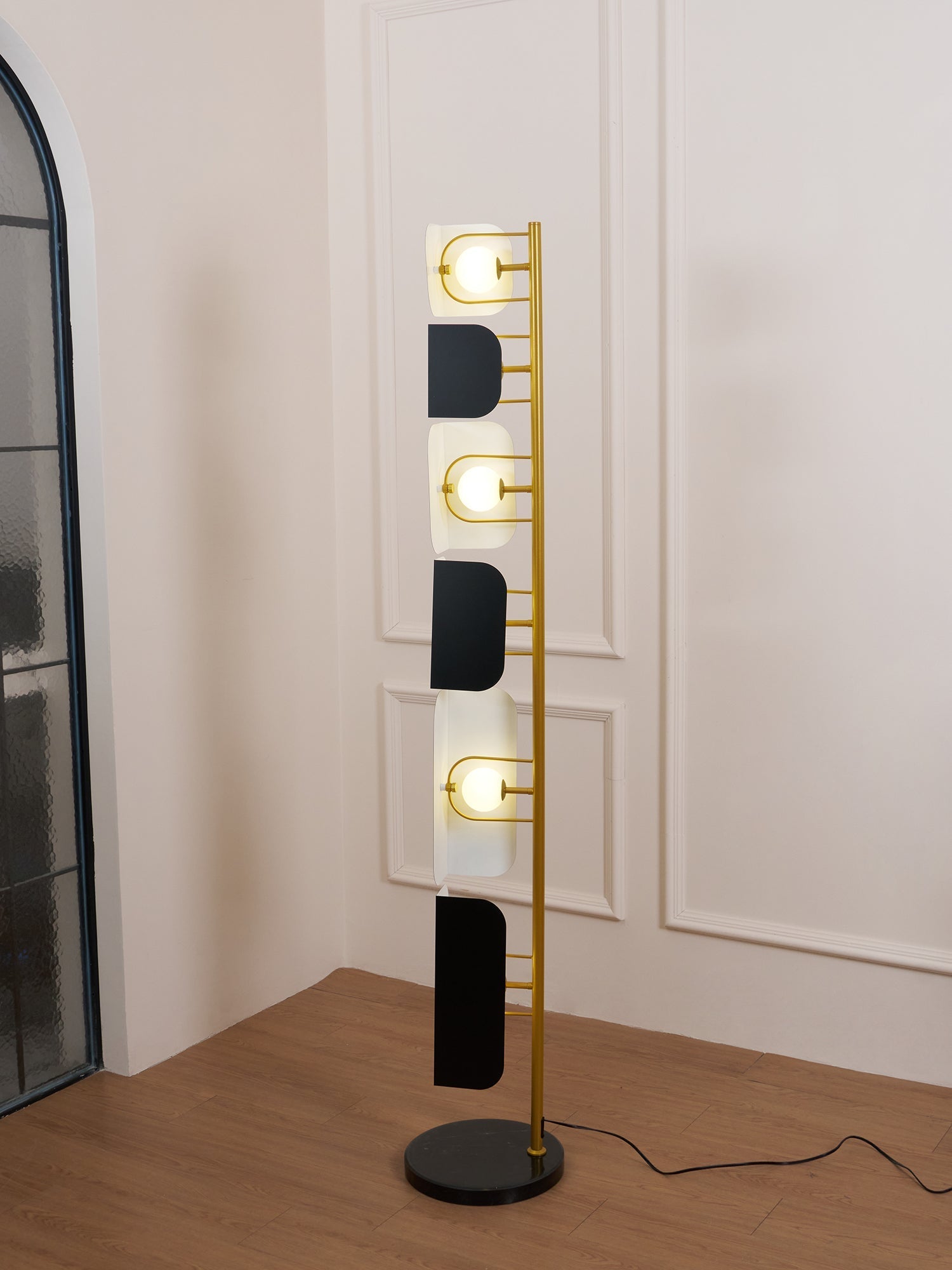 Catharil Modern Geometric Floor Lamp-Neutral Decor