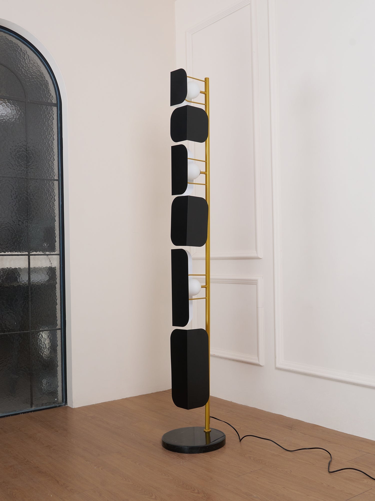 Catharil Modern Geometric Floor Lamp-Neutral Decor