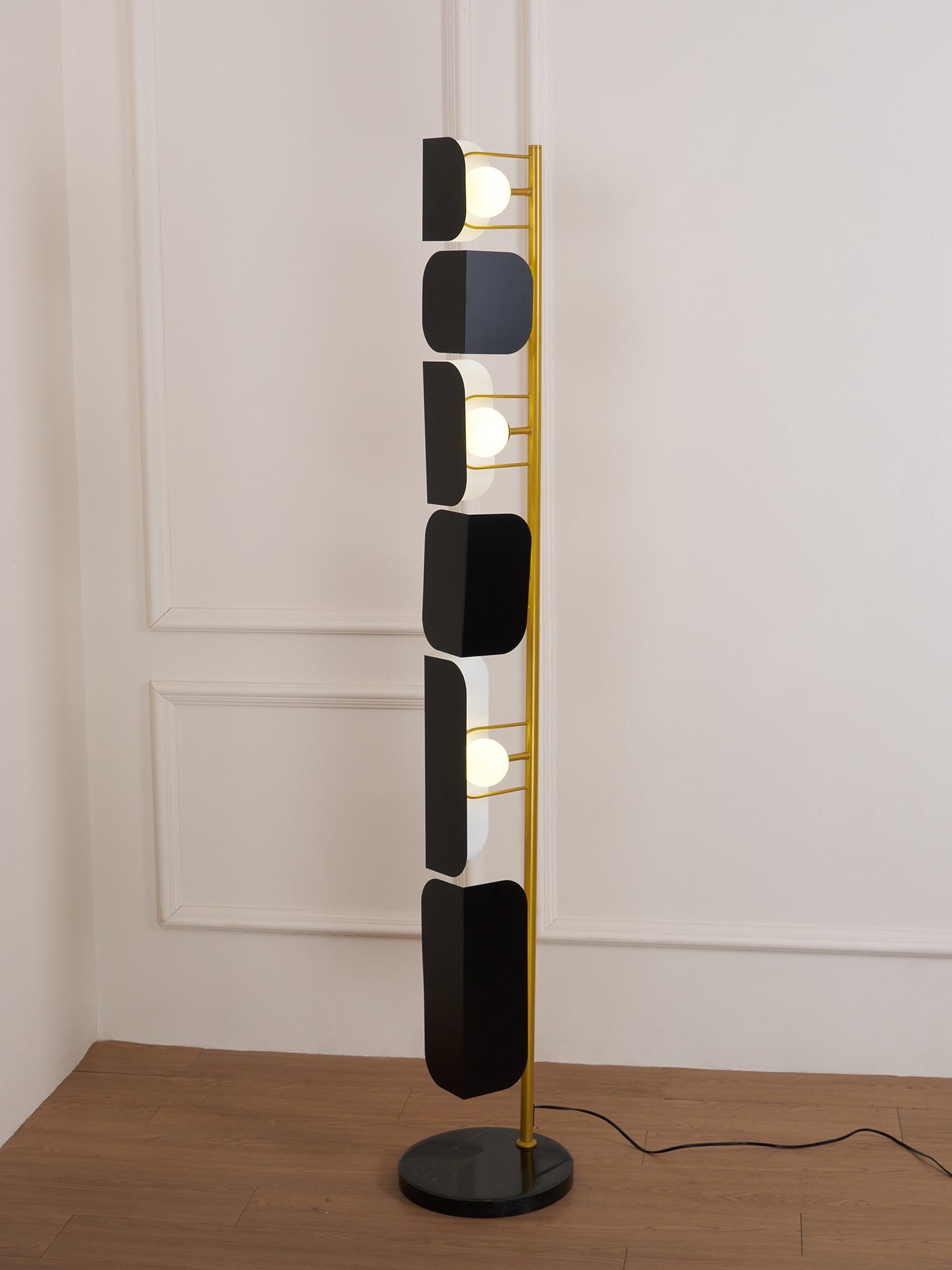 Catharil Modern Geometric Floor Lamp-Neutral Decor