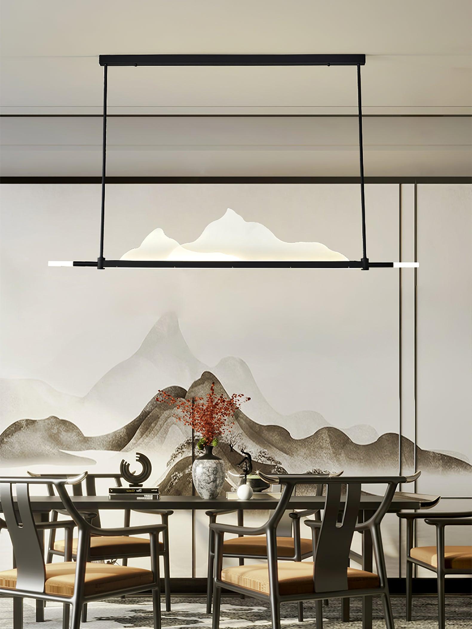 Uvineth Elegance Mountains Pendant Light-Neutral Decor