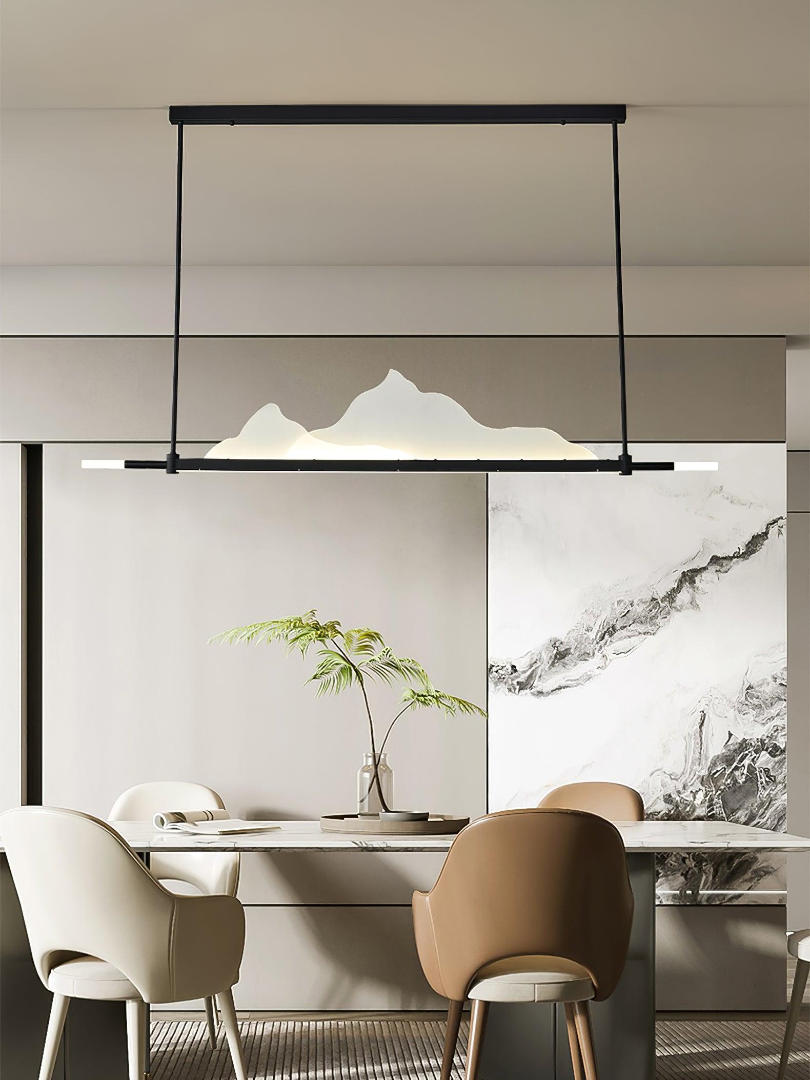 Uvineth Elegance Mountains Pendant Light-Neutral Decor
