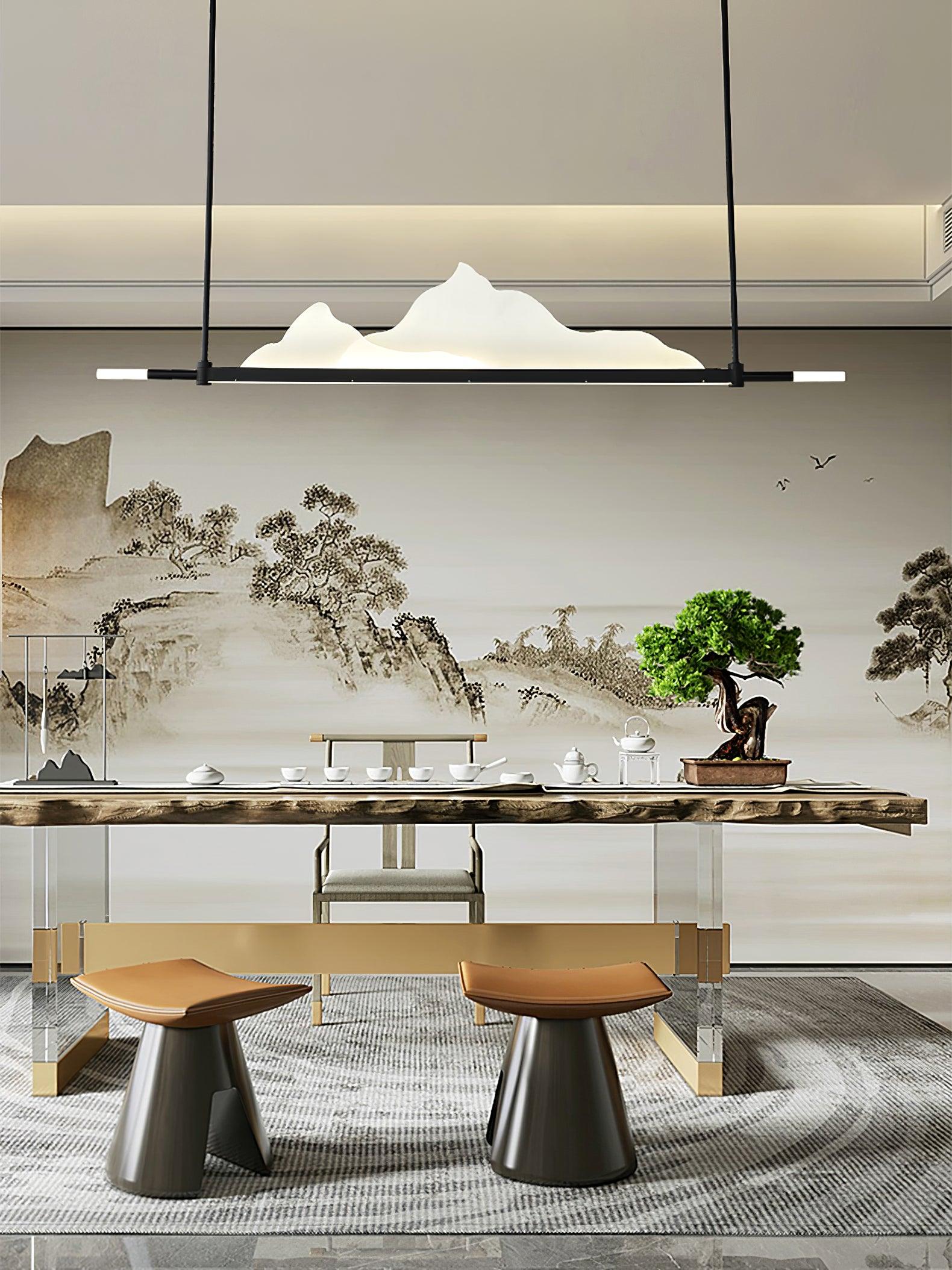 Uvineth Elegance Mountains Pendant Light-Neutral Decor