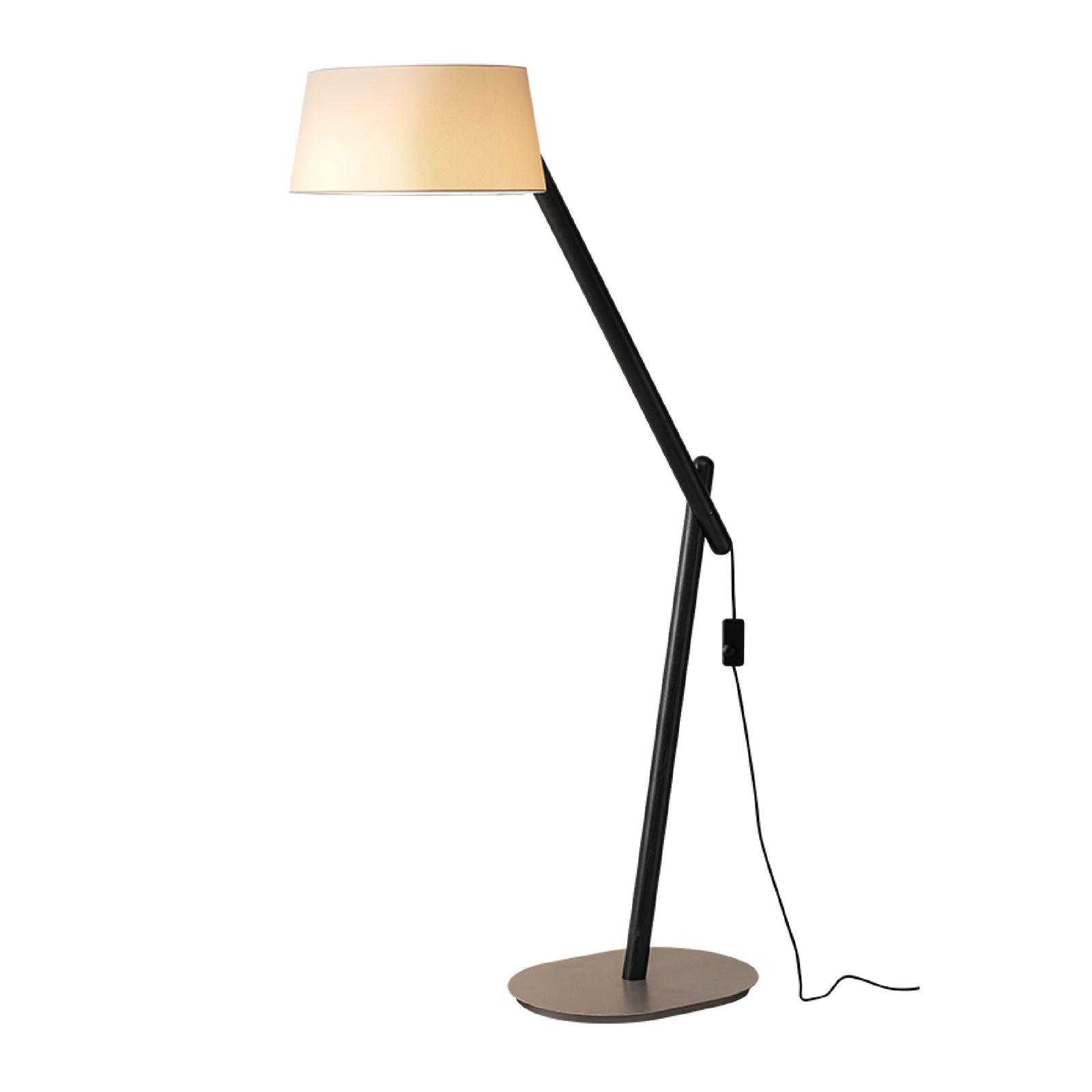 Cethar Scandinavian Fabric Floor Lamp-Neutral Decor