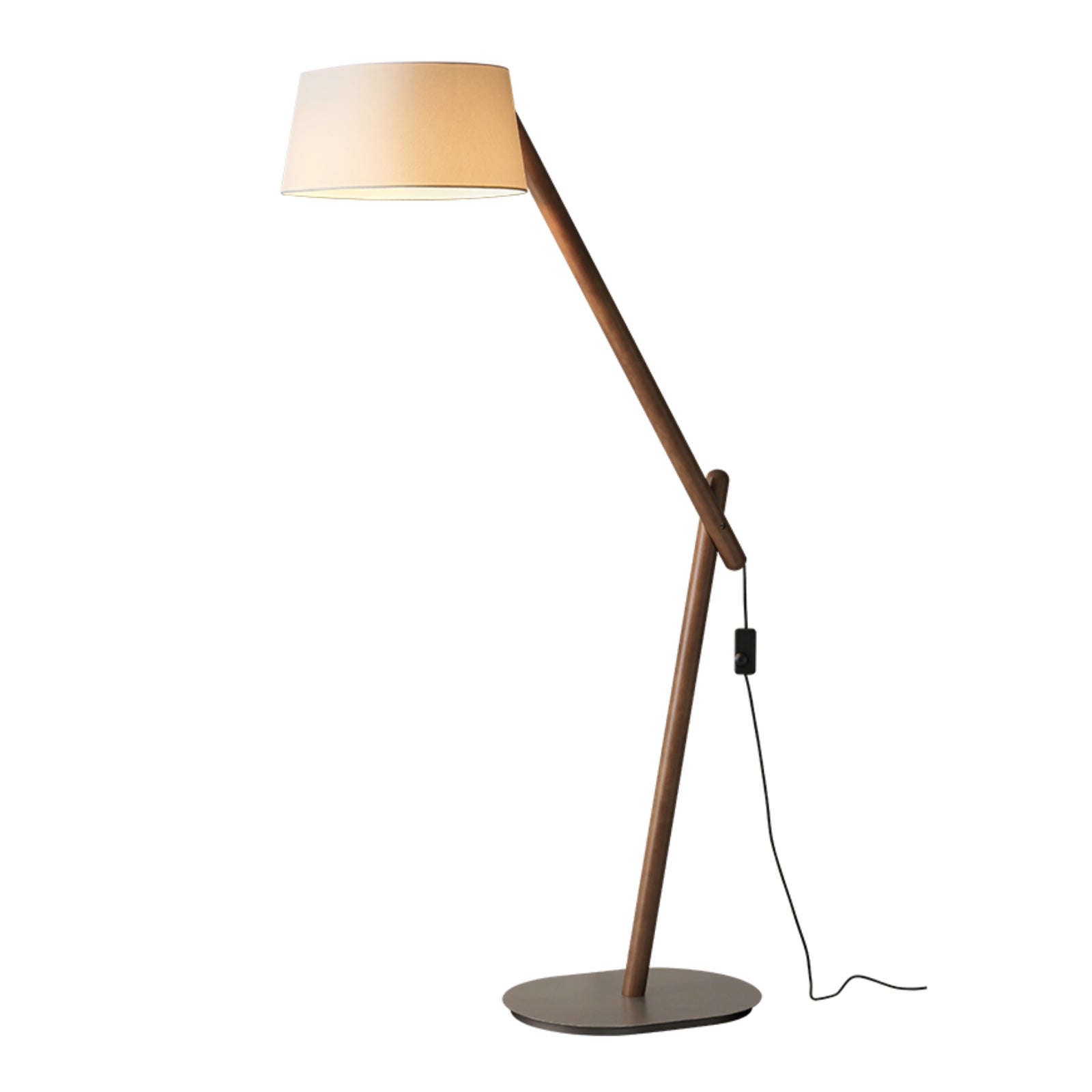 Cethar Scandinavian Fabric Floor Lamp-Neutral Decor