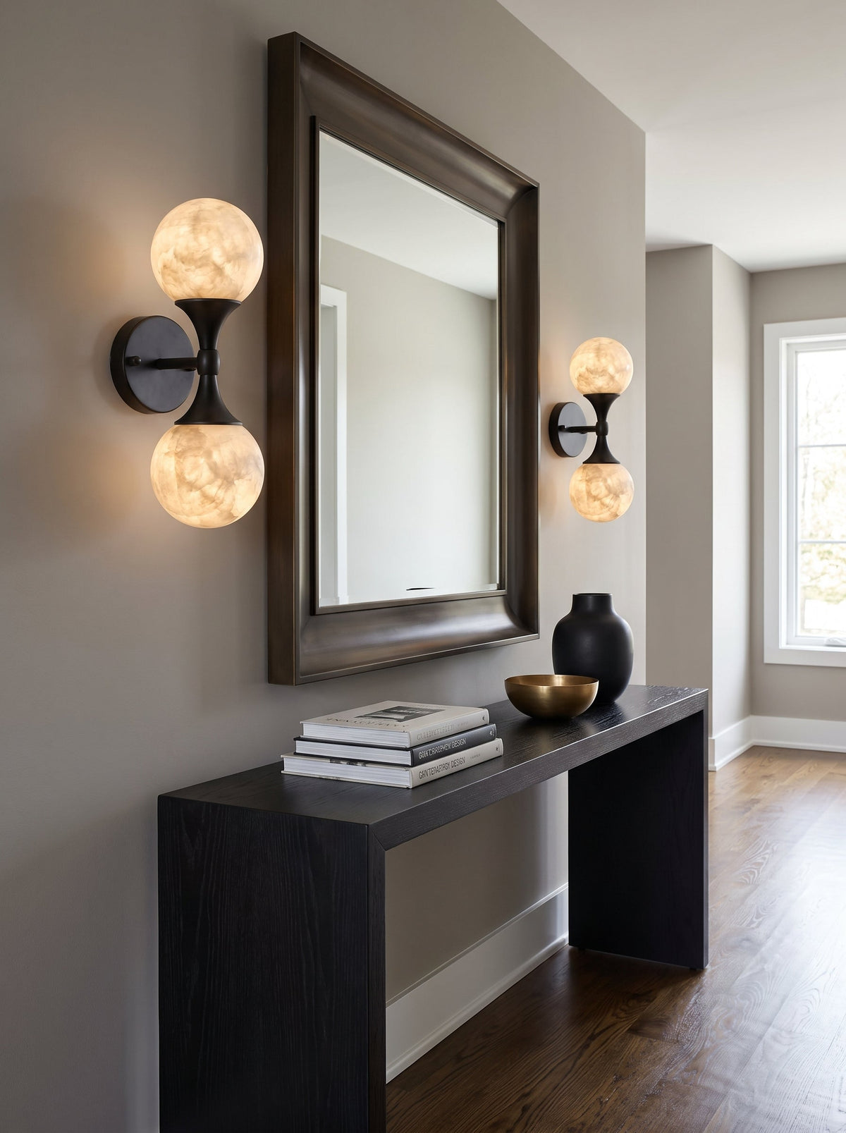 Ulverford Dual Alabaster Wall Sconce