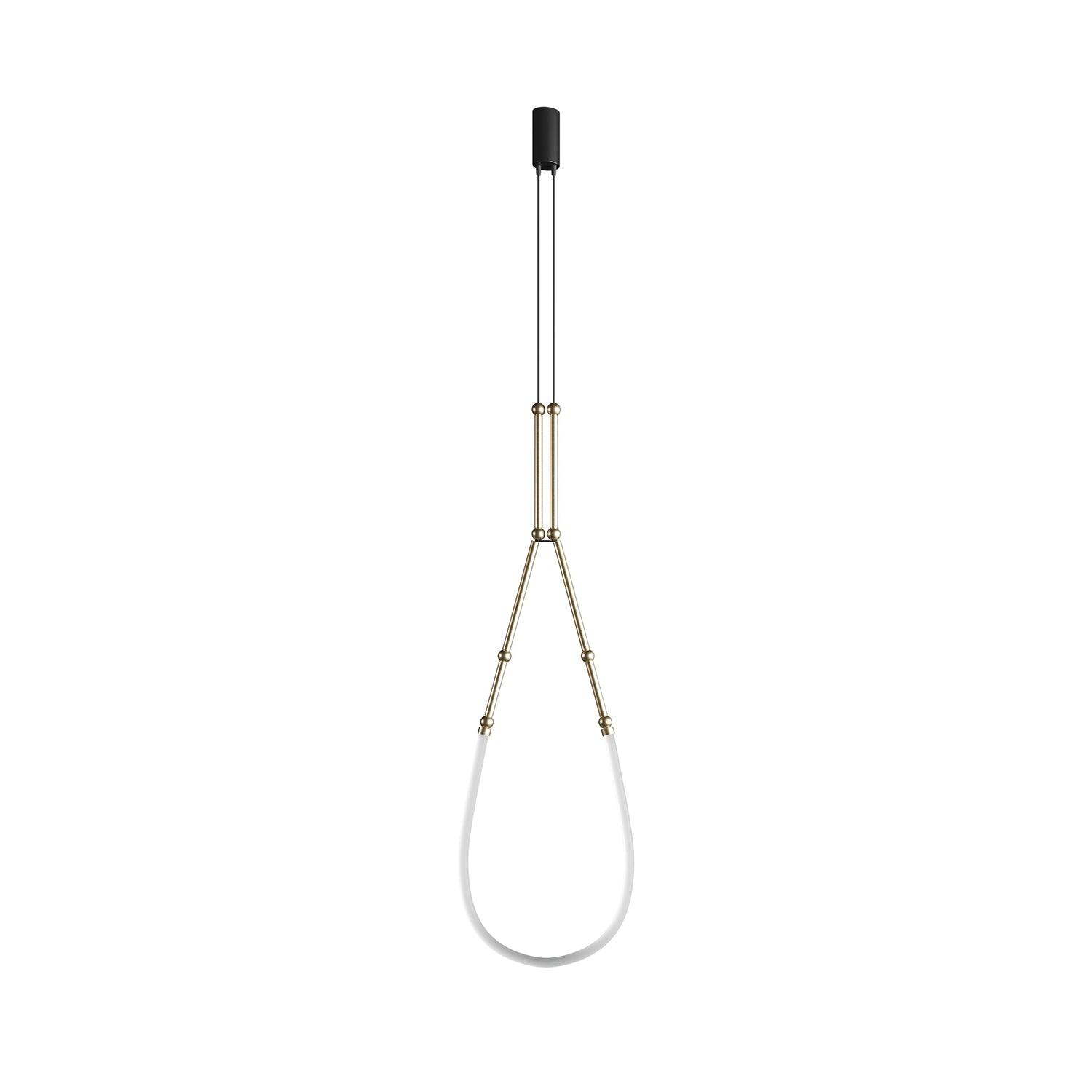 Rio Chandelier Leda LED Flexible Modern Sculptural-Neutral Decor