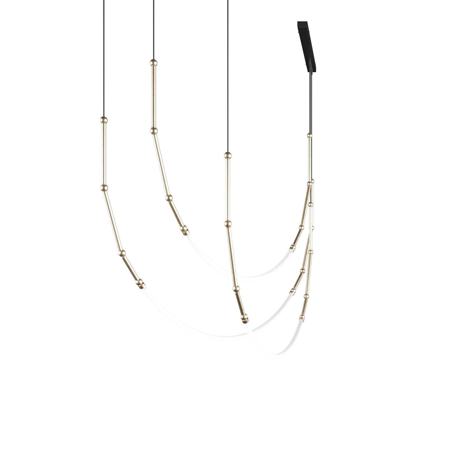 Rio Chandelier Leda LED Flexible Modern Sculptural-Neutral Decor