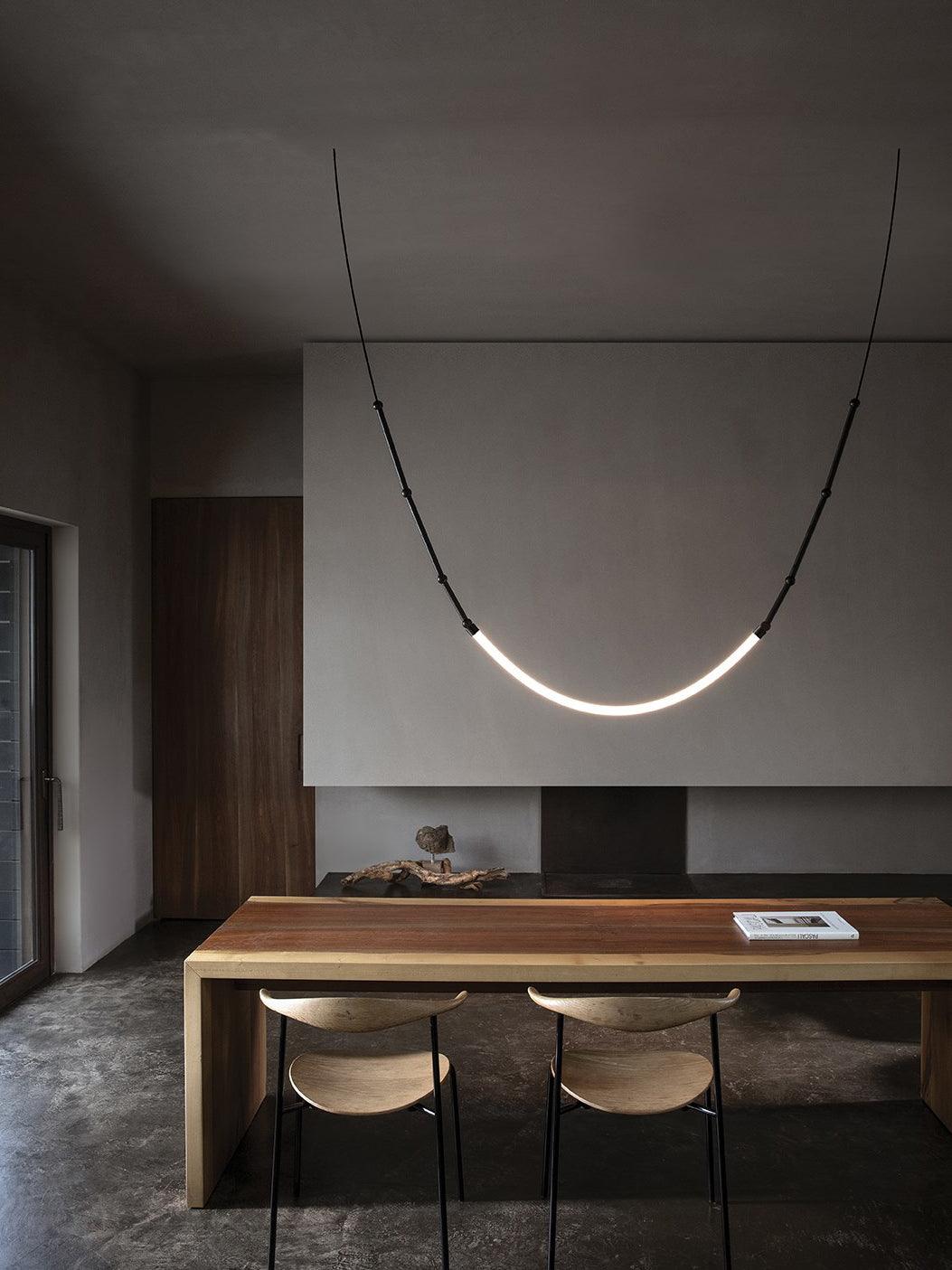 Rio Chandelier Leda LED Flexible Modern Sculptural-Neutral Decor