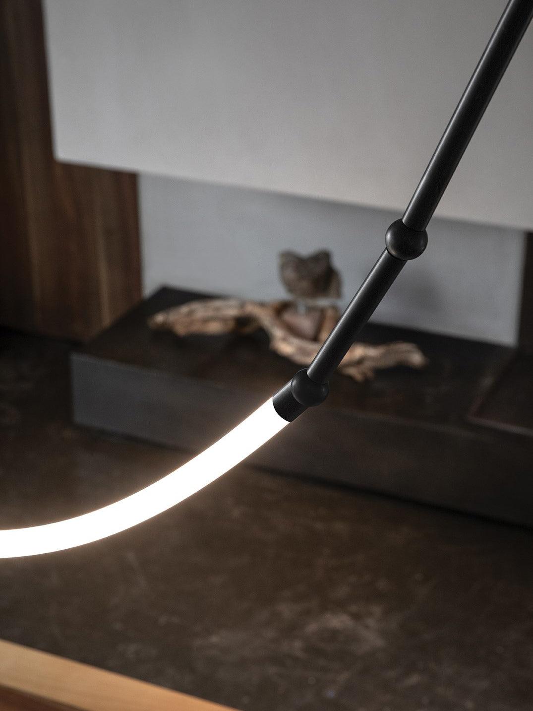 Rio Chandelier Leda LED Flexible Modern Sculptural-Neutral Decor