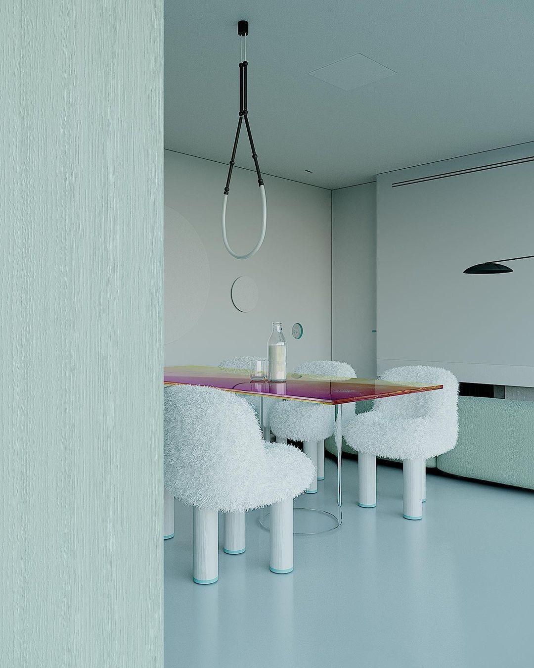 Rio Chandelier Leda LED Flexible Modern Sculptural-Neutral Decor