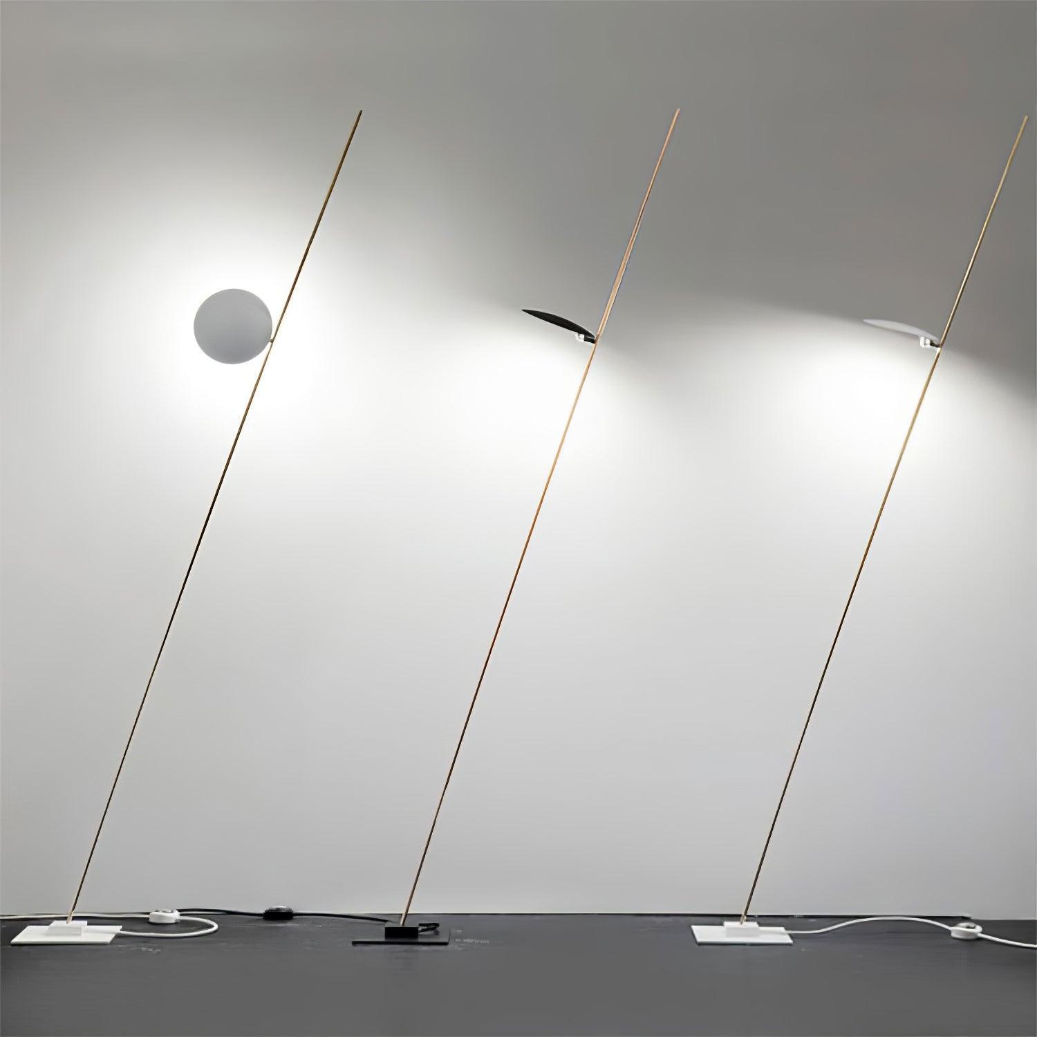 Axial Ray Sculptural Floor Lamp-Neutral Decor