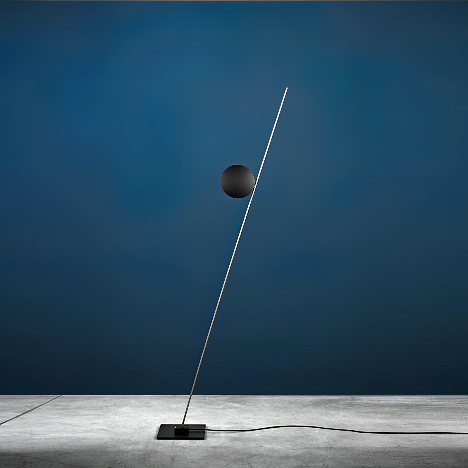 Axial Ray Sculptural Floor Lamp-Neutral Decor