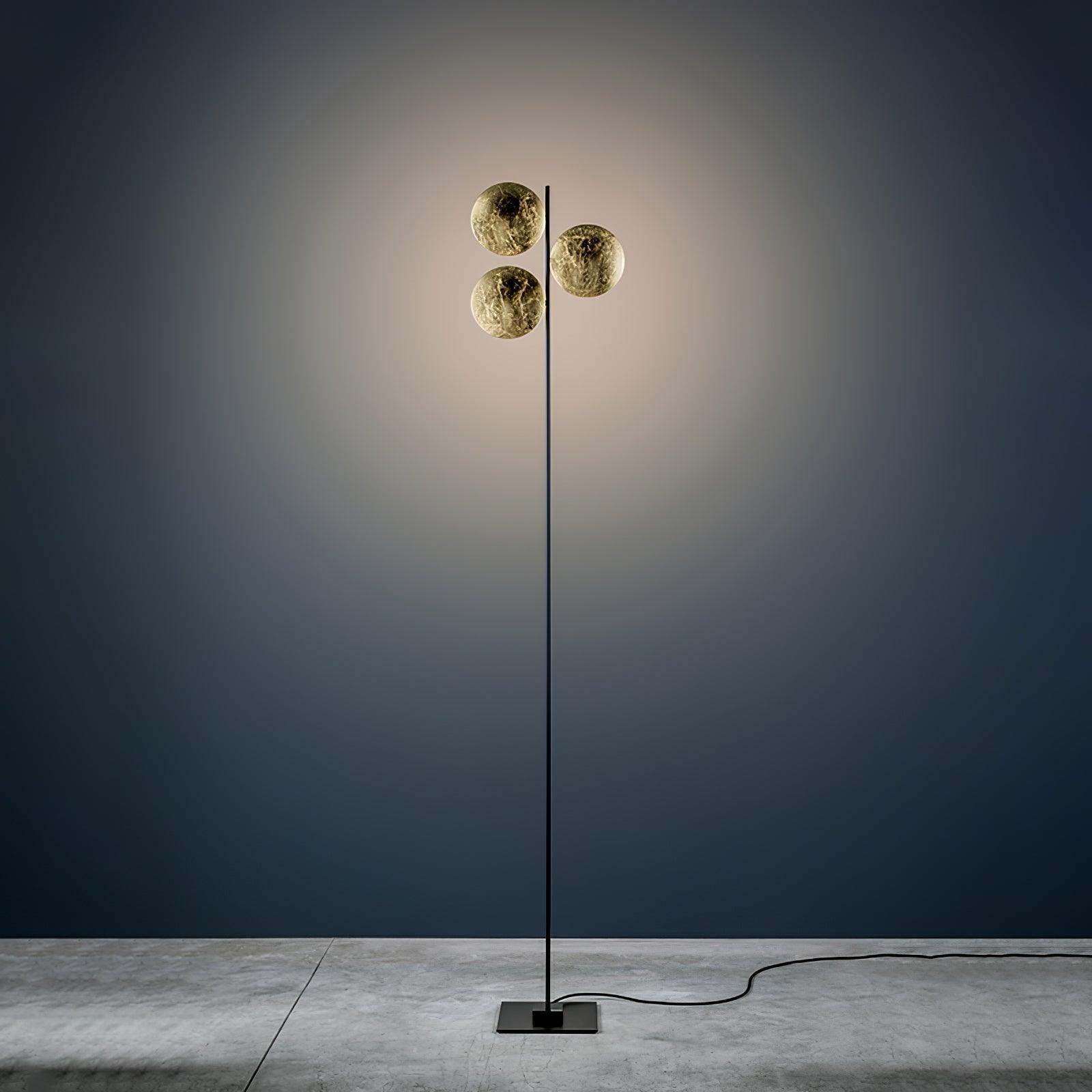 Axial Ray Sculptural Floor Lamp-Neutral Decor