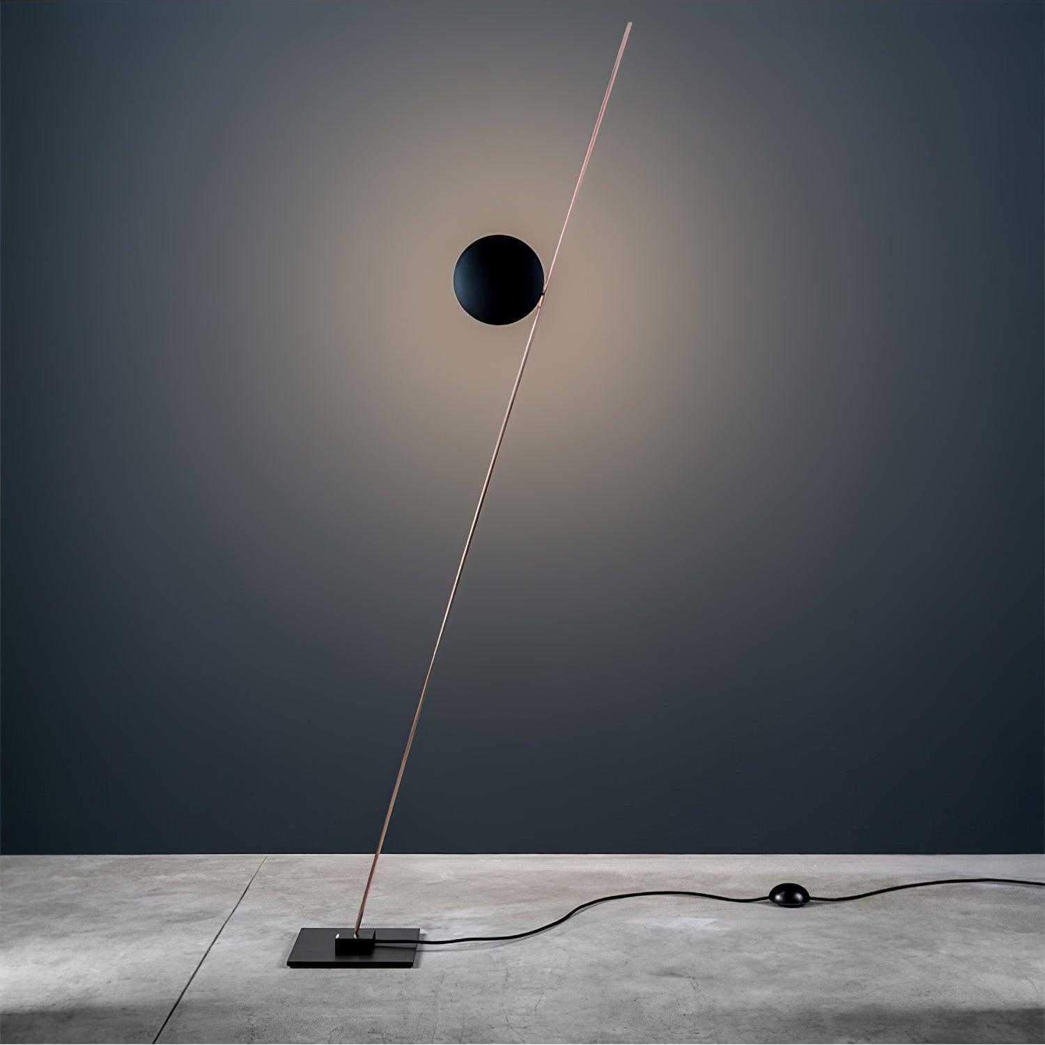 Axial Ray Sculptural Floor Lamp-Neutral Decor