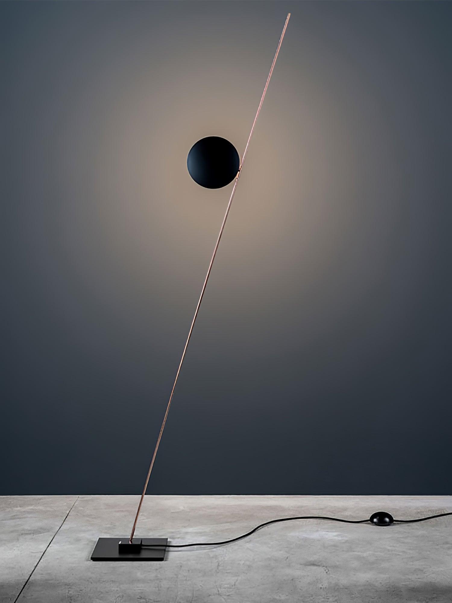 Axial Ray Sculptural Floor Lamp-Neutral Decor